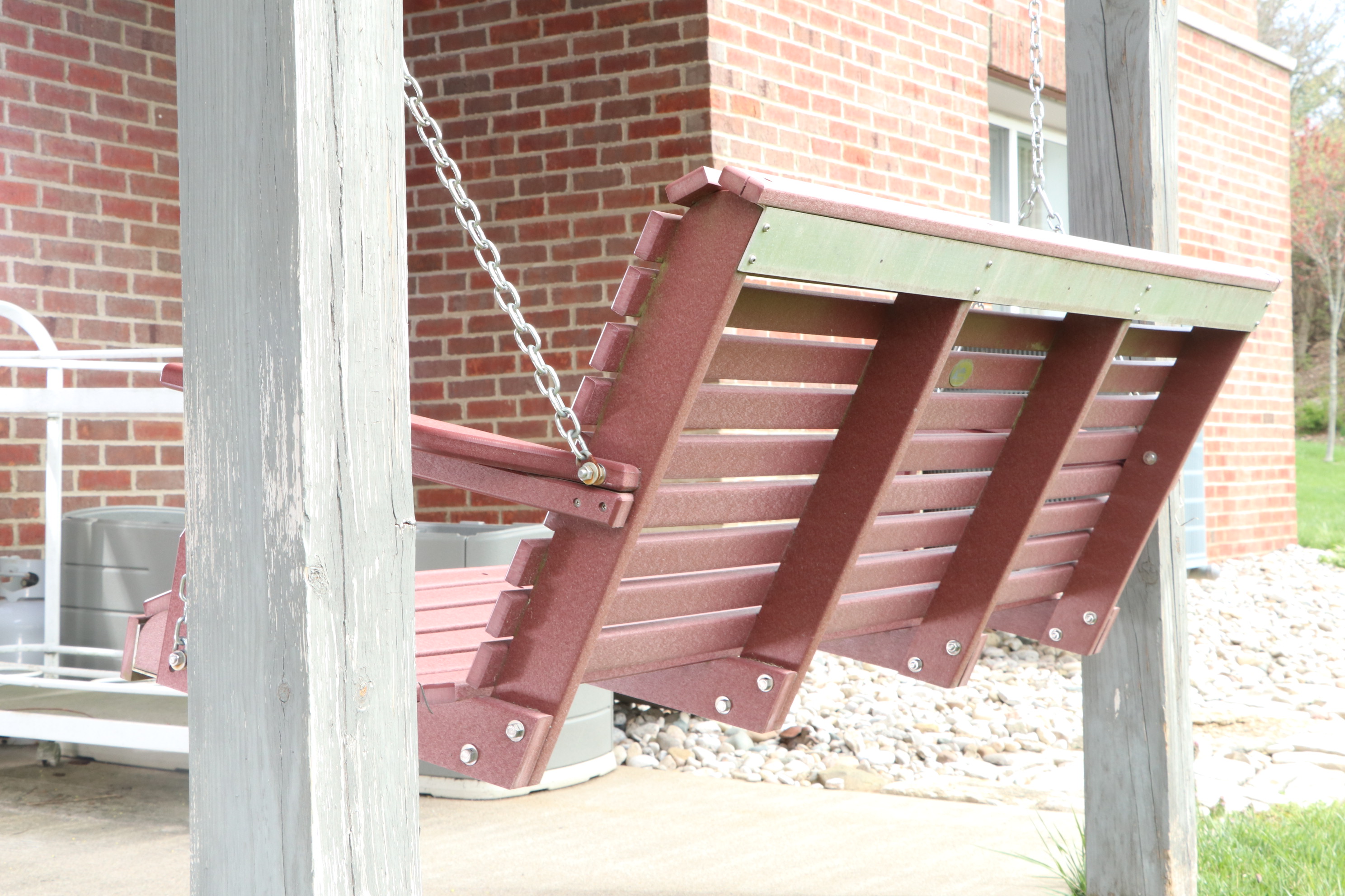 LuxCraft Recycled Plastic Outdoor Swing