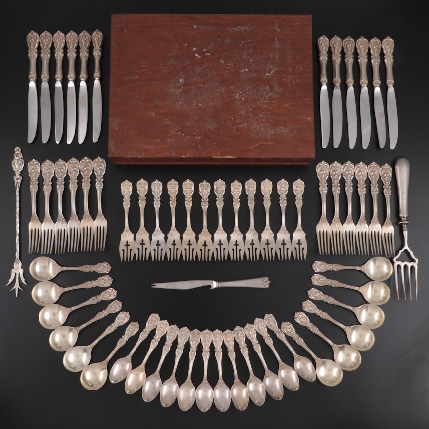 Reed & Barton "Francis I" Sterling Silver Flatware with Silver Serving Utensils