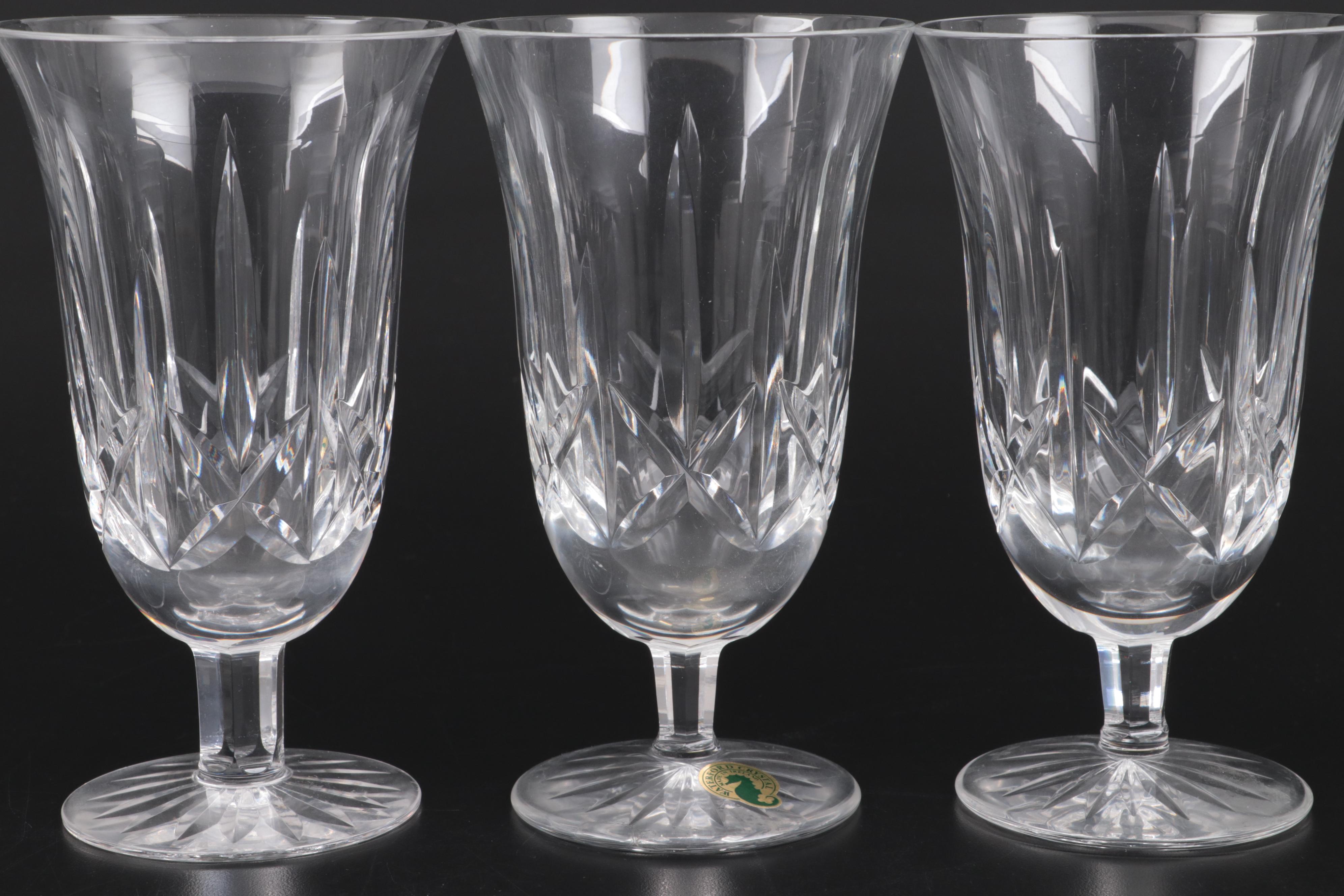 Waterford Crystal "Ballyshannon" Stemmed Iced Tea Glasses