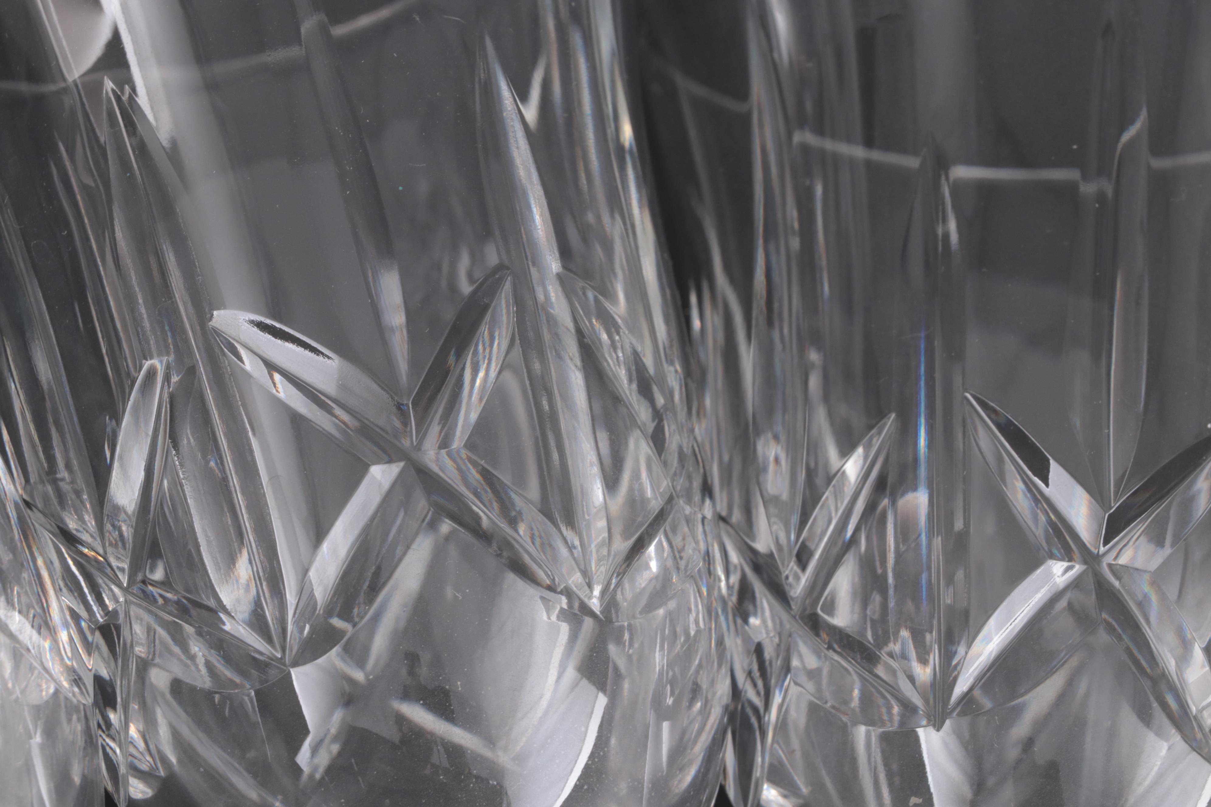 Waterford Crystal "Ballyshannon" Stemmed Iced Tea Glasses