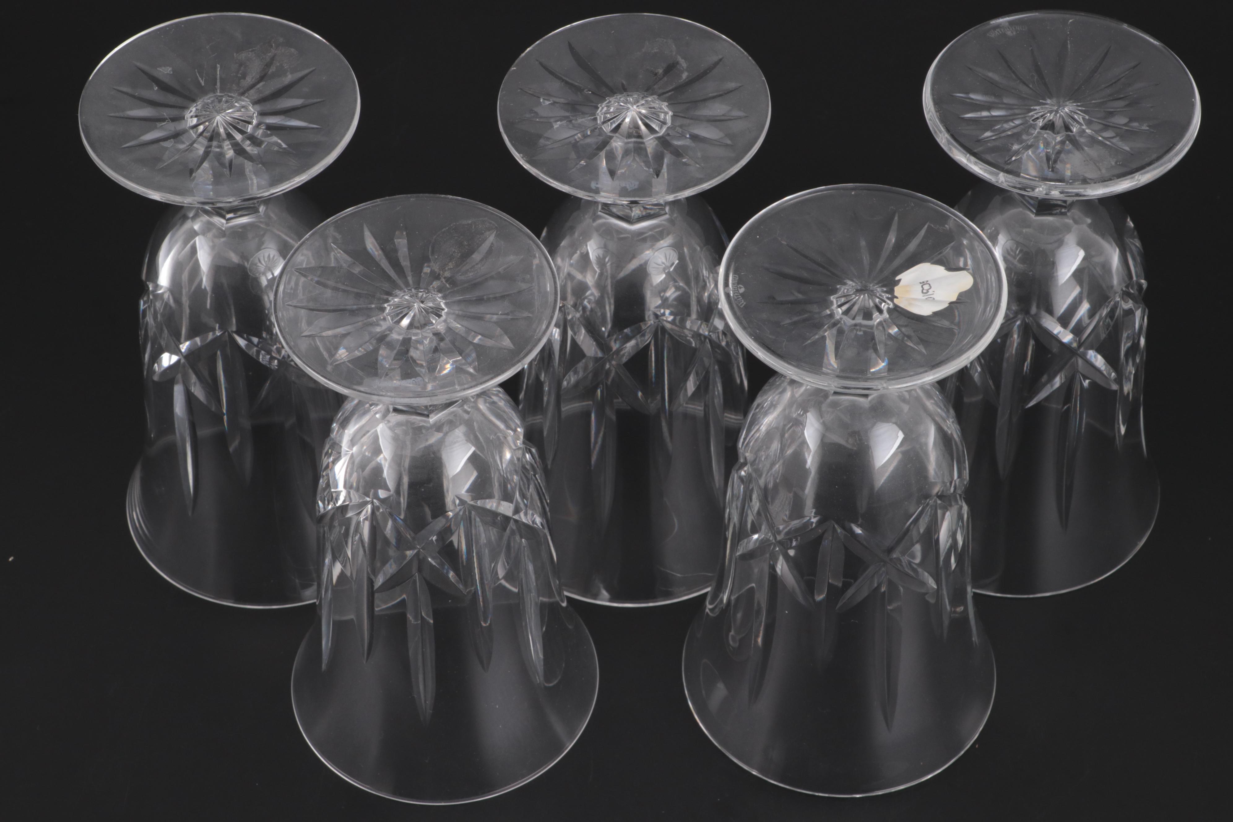 Waterford Crystal "Ballyshannon" Stemmed Iced Tea Glasses