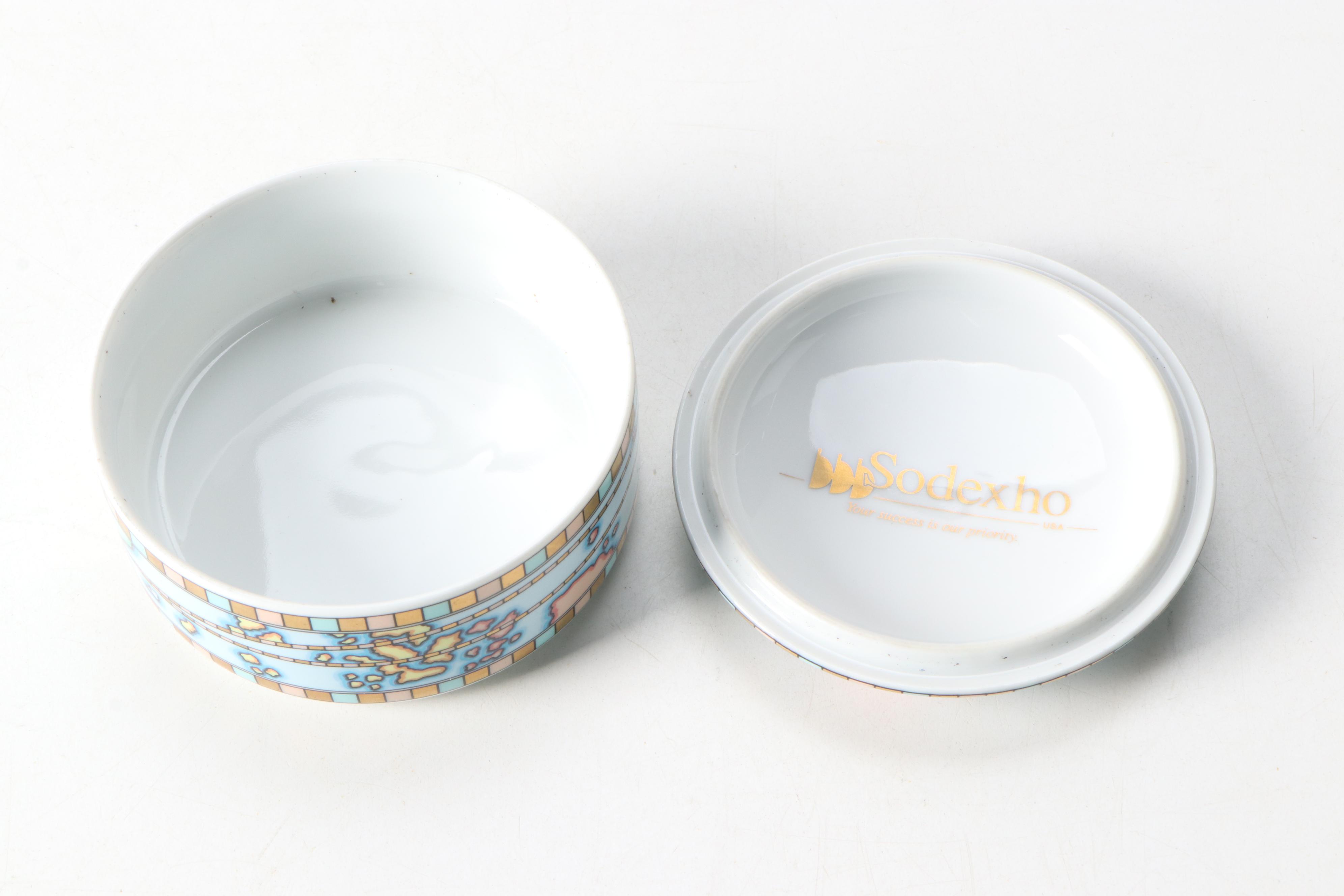Tiffany & Co. Porcelain World Map Trinket Box