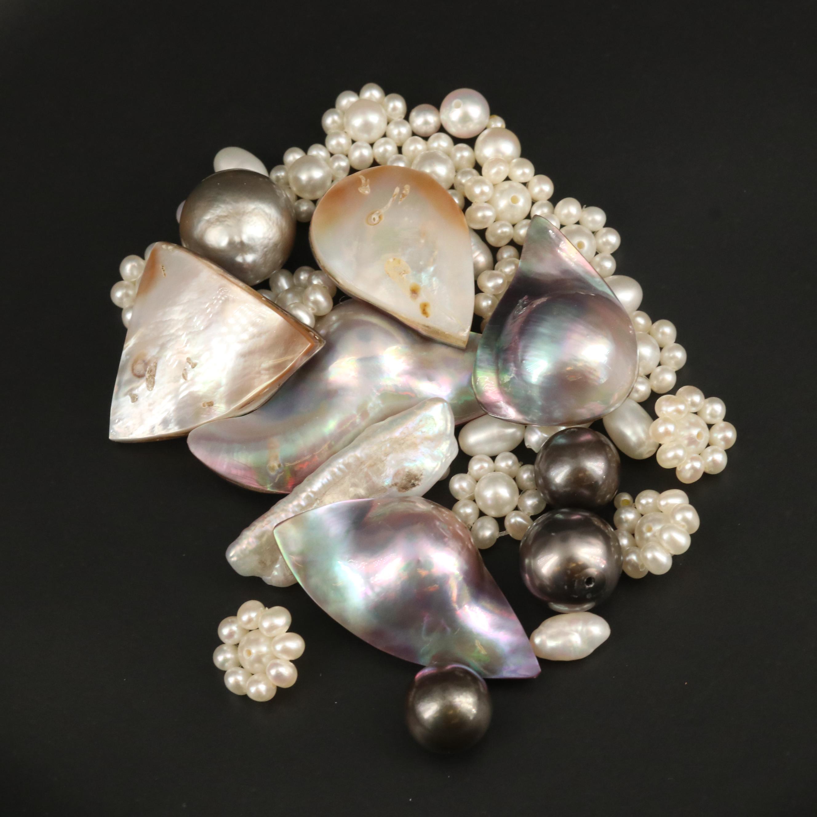 Loose Cultured Pearl, Abalone and Doublets