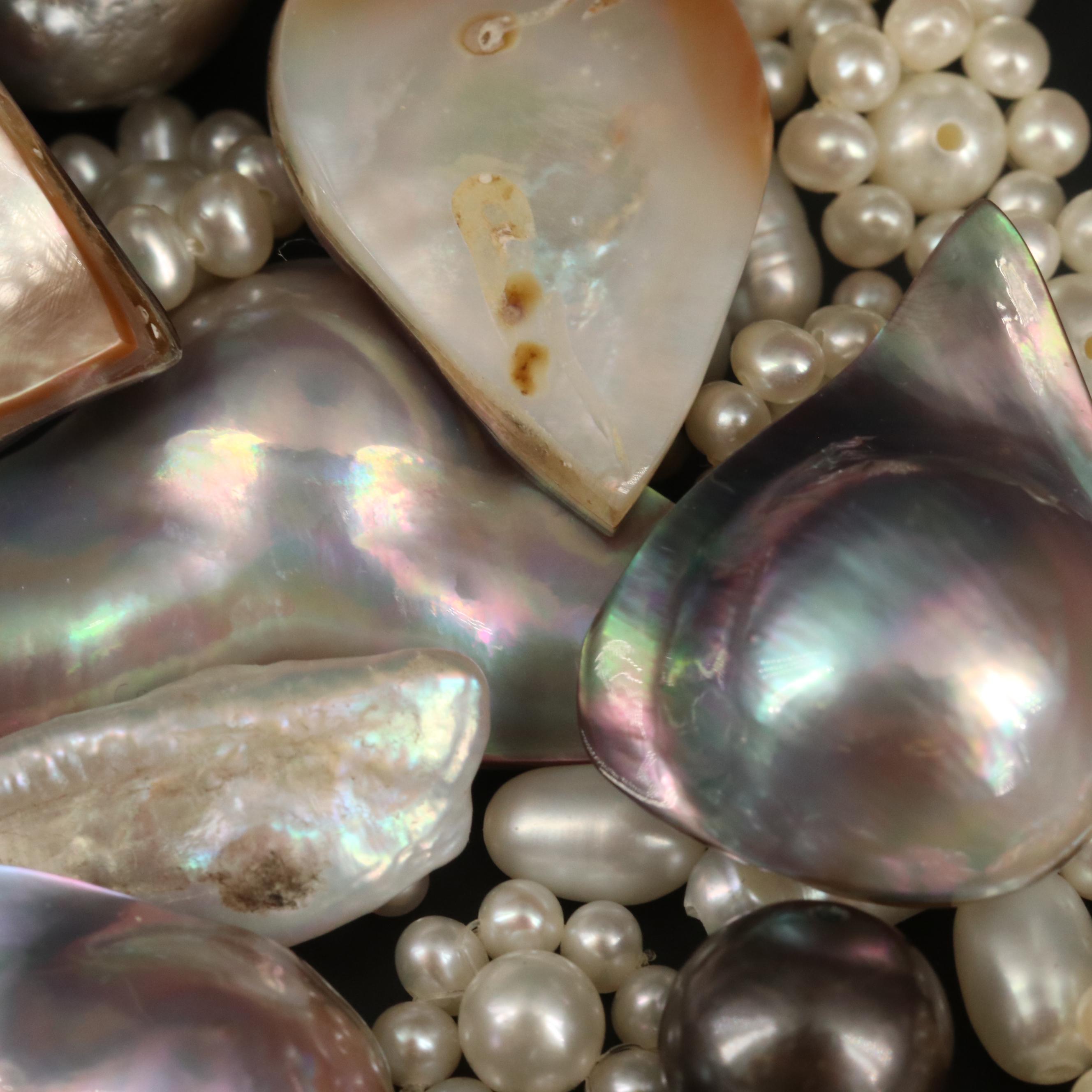 Loose Cultured Pearl, Abalone and Doublets