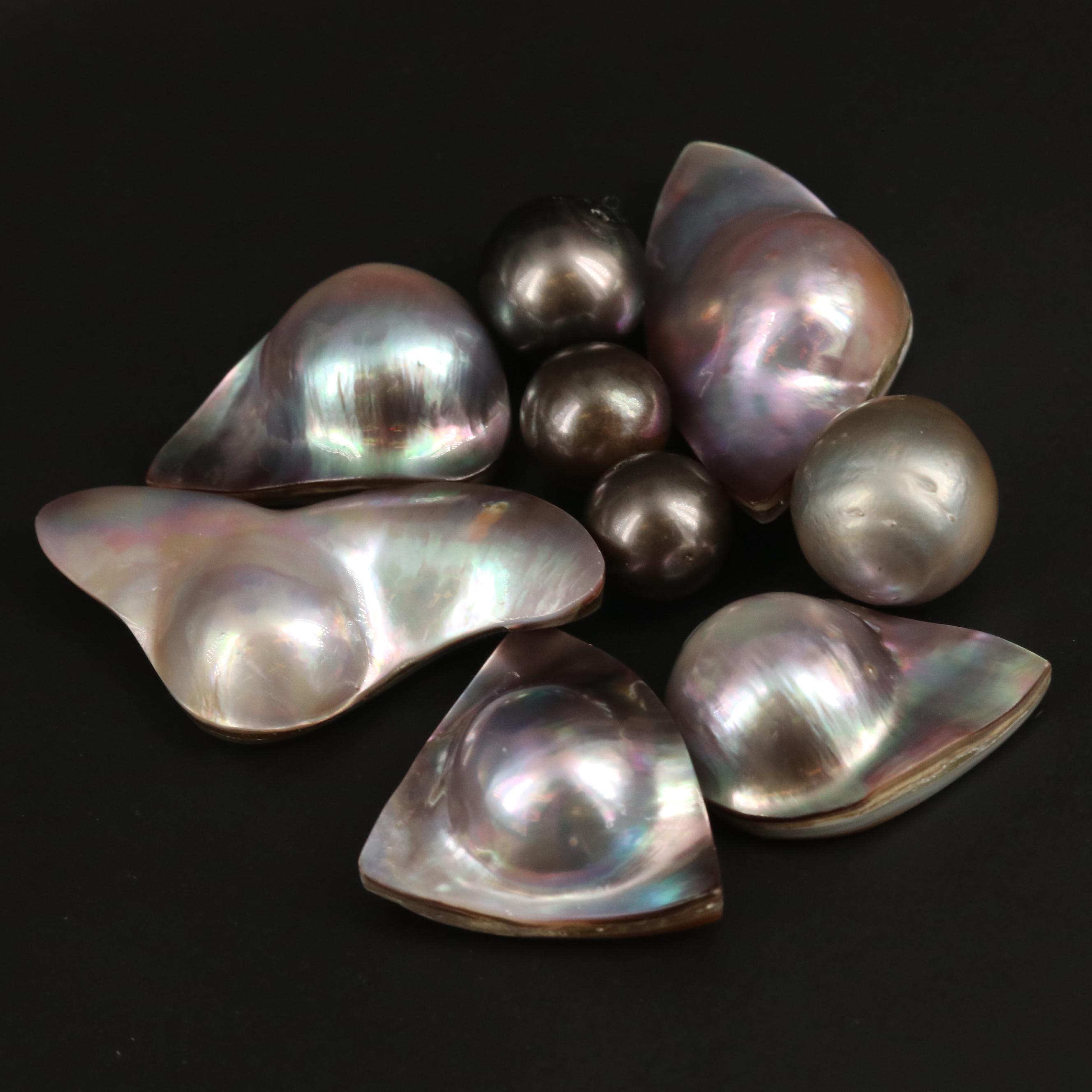 Loose Cultured Pearl, Abalone and Doublets