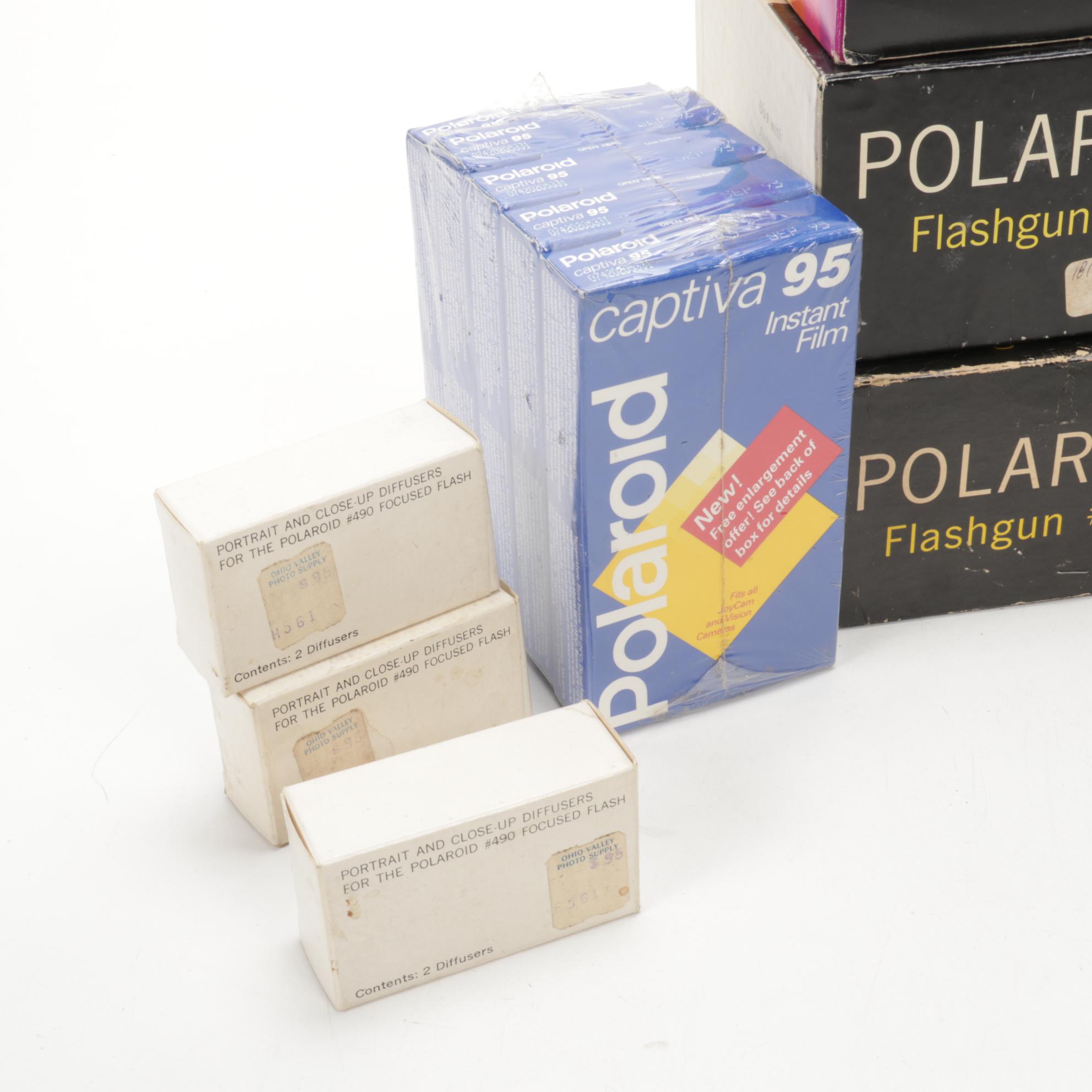 Polaroid "Captiva 95" Instant Color Film and Camera Accessories