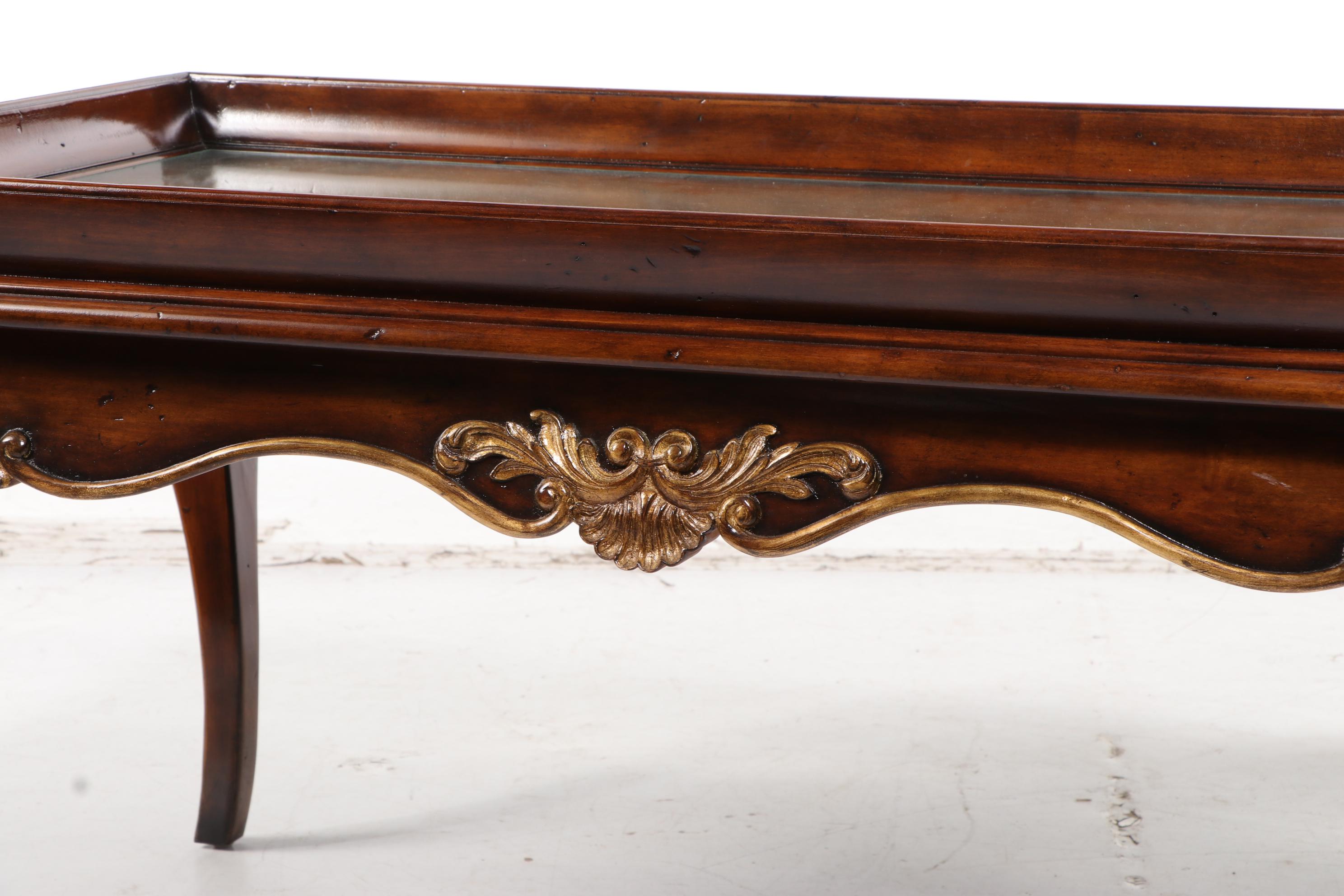 Lillian August for Drexel-Heritage "Merideth" Glass Top Cocktail Table