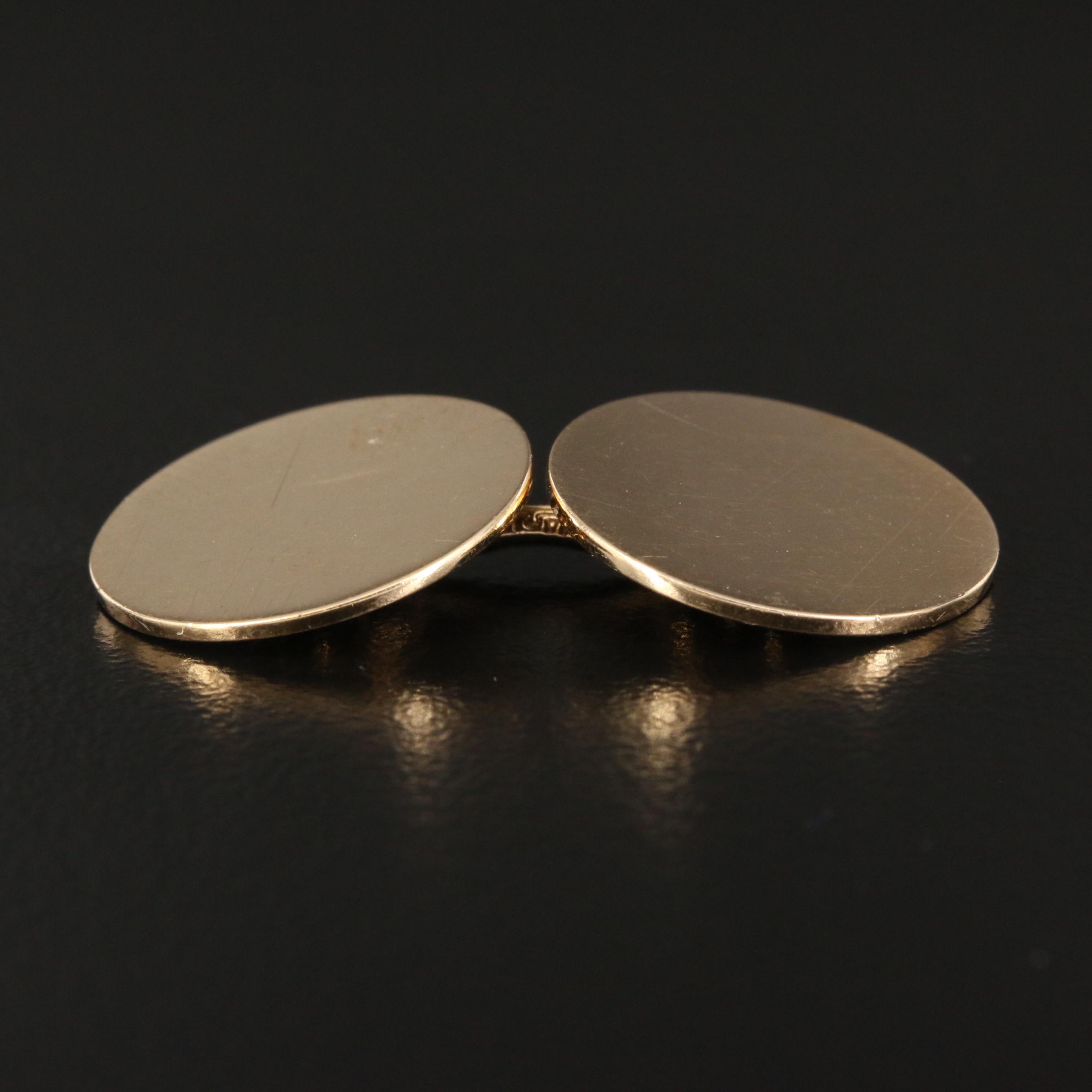 Vintage Larter & Sons for Brooks Brothers 14K Cufflinks
