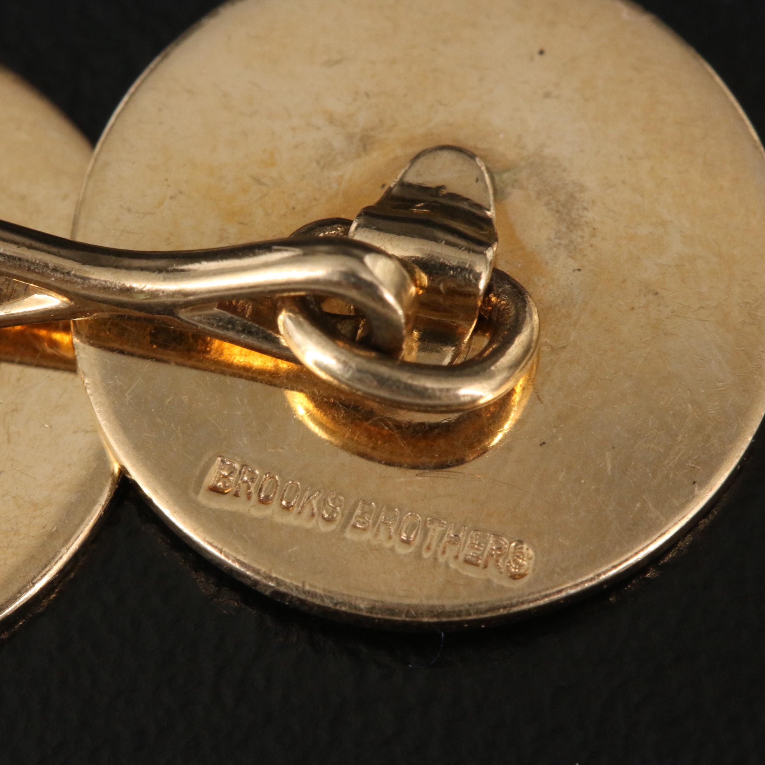Vintage Larter & Sons for Brooks Brothers 14K Cufflinks