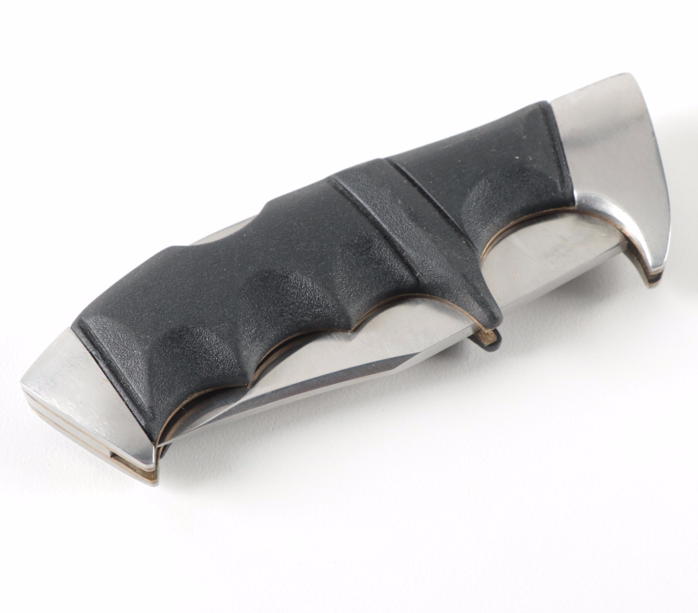 Fixed Blade Clip Point Hunting Knife with Collection of Folding Knives