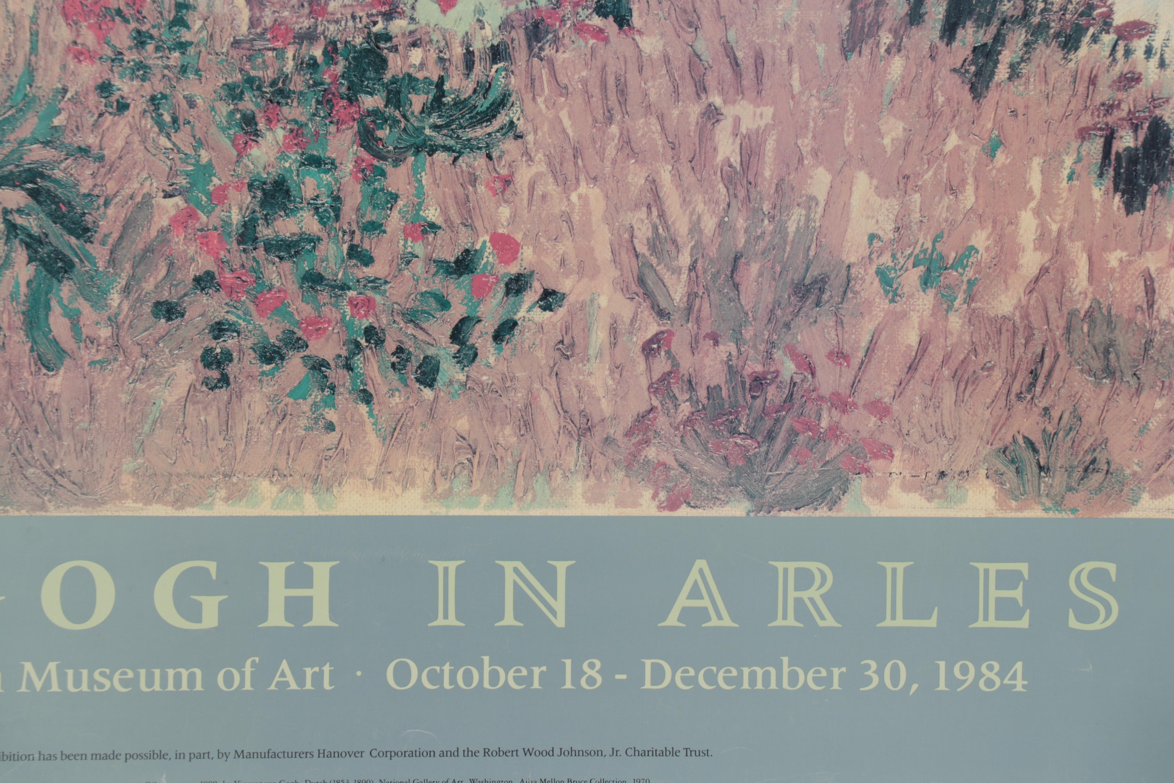 Metropolitan Museum of Art Offset Lithograph Poster "Van Gogh in Arles," 1984