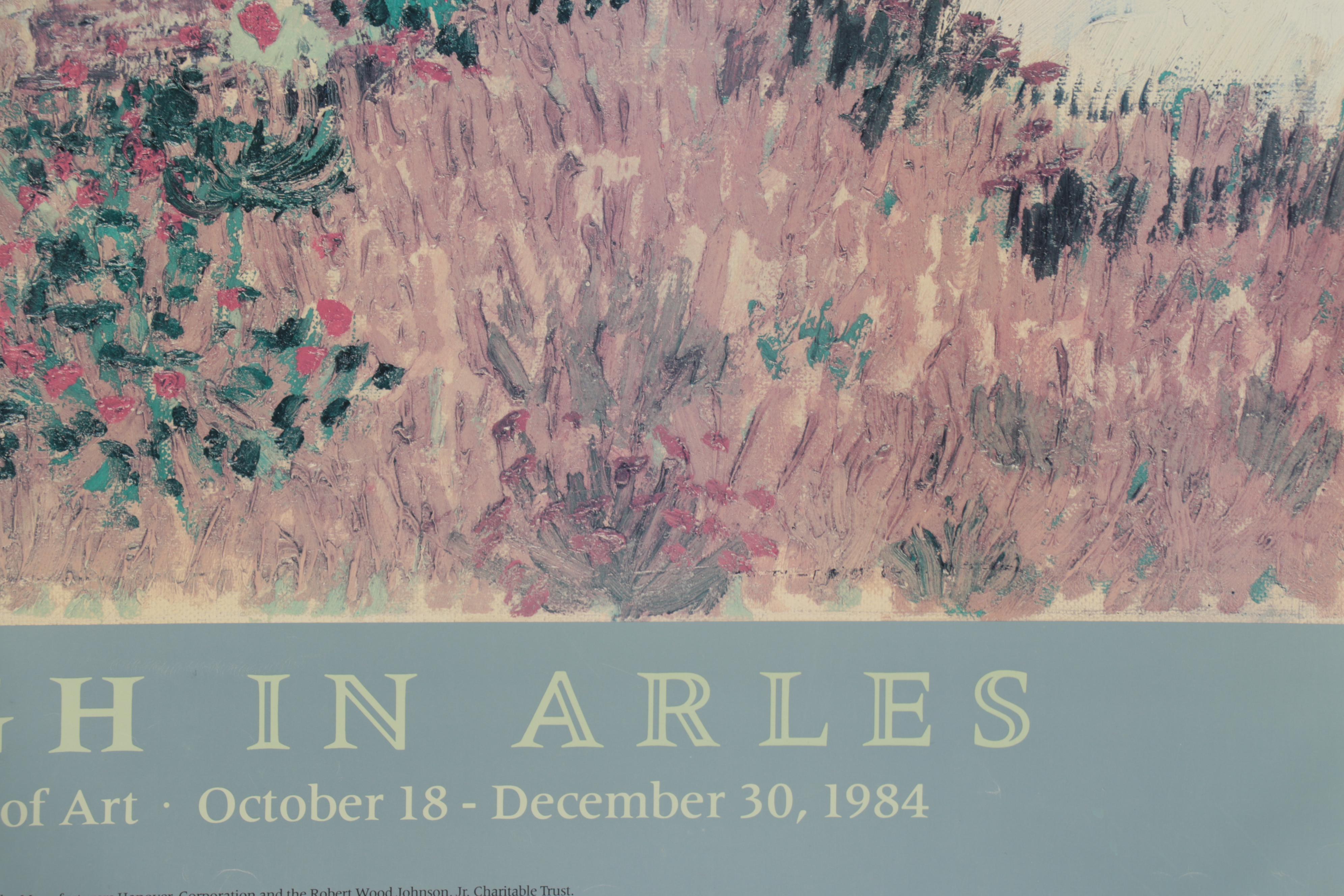 Metropolitan Museum of Art Offset Lithograph Poster "Van Gogh in Arles," 1984