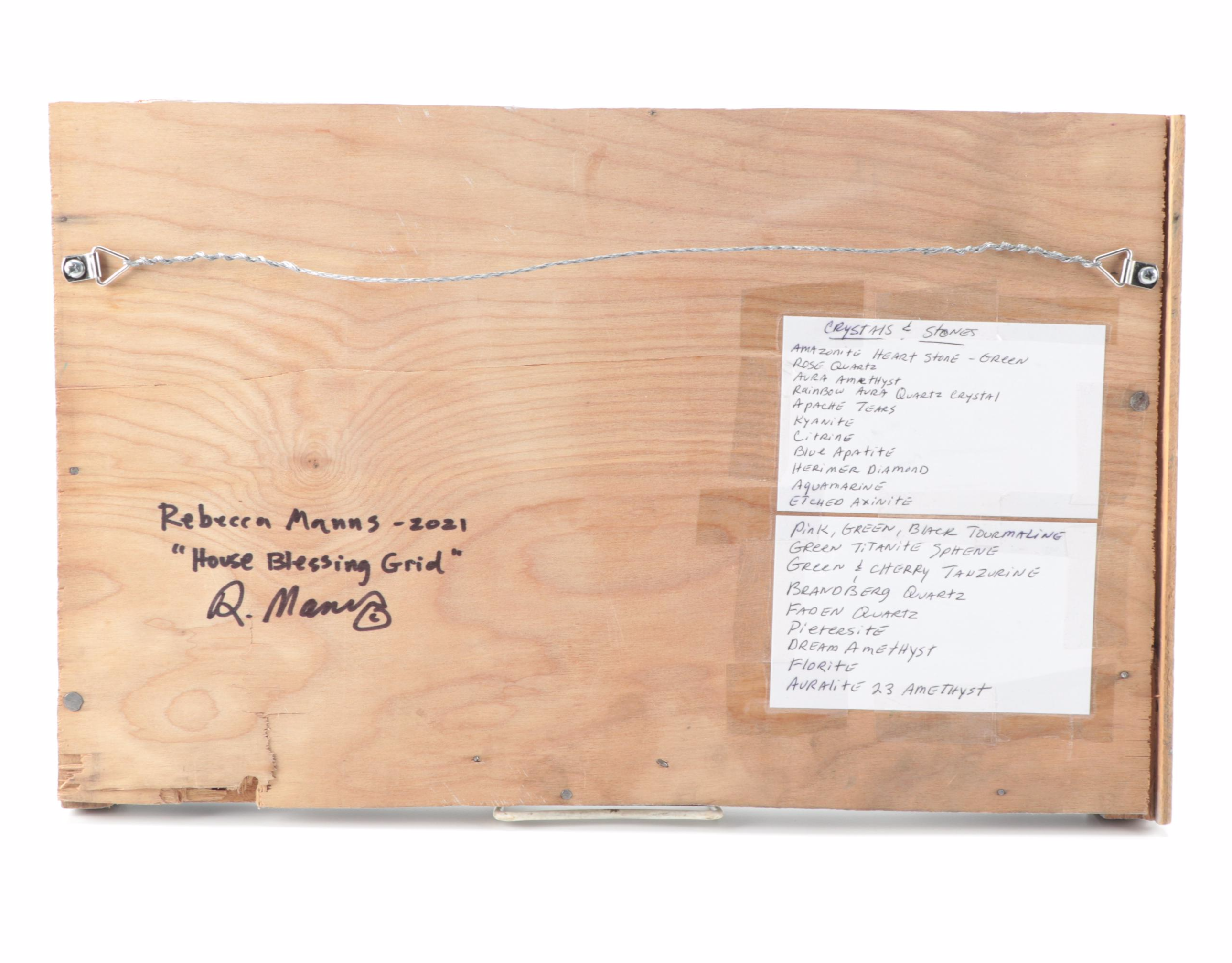 "House Blessing Grid" Assembled Display of Raw and Polished Gemstones