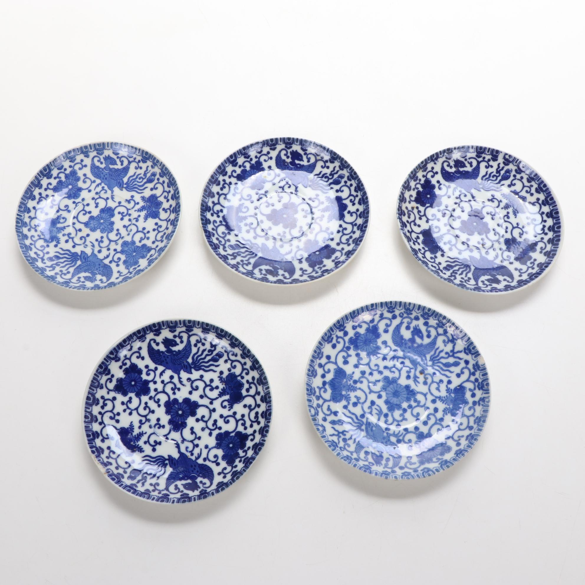 Minton and Noritake Porcelain Plates with Other Japanese Blue & White Tableware