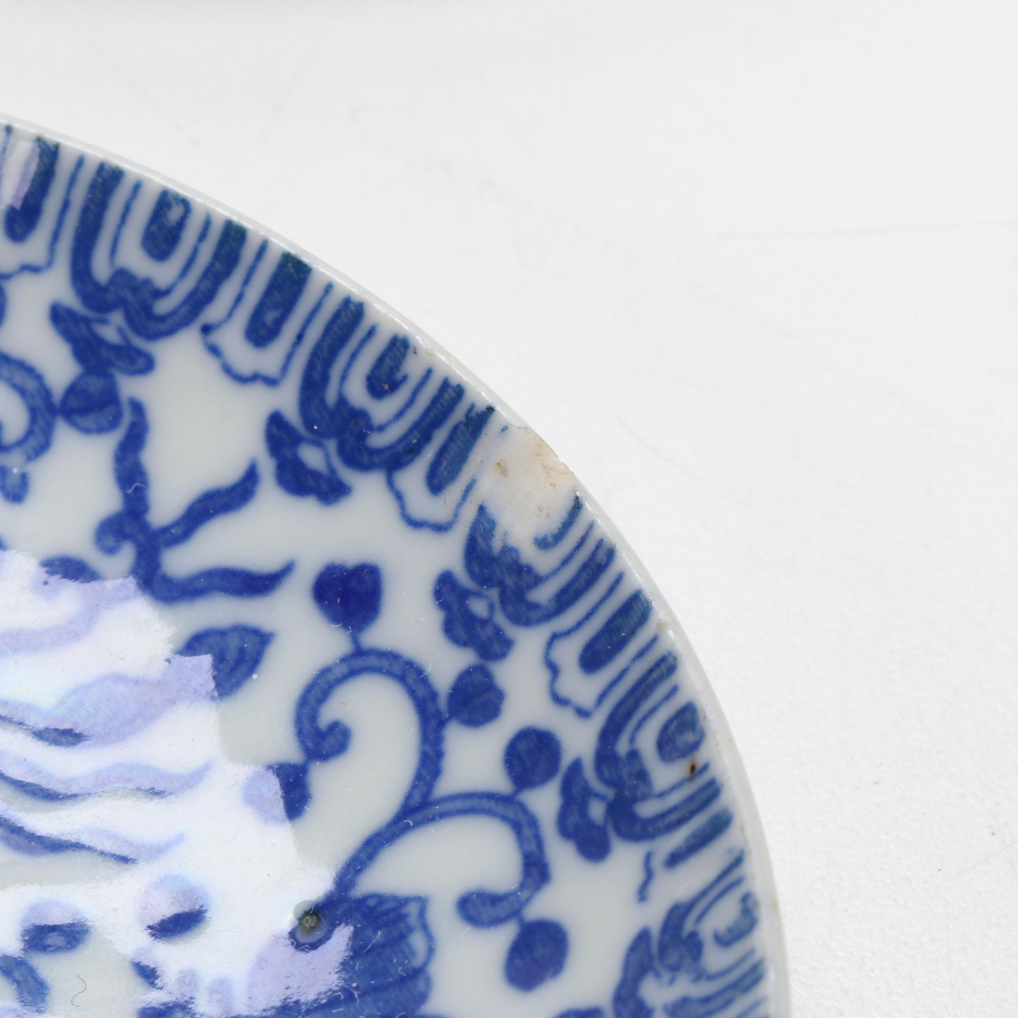 Minton and Noritake Porcelain Plates with Other Japanese Blue & White Tableware