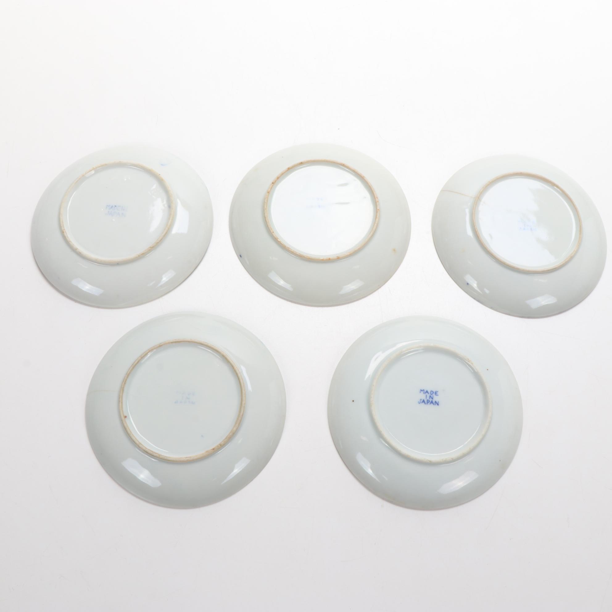 Minton and Noritake Porcelain Plates with Other Japanese Blue & White Tableware