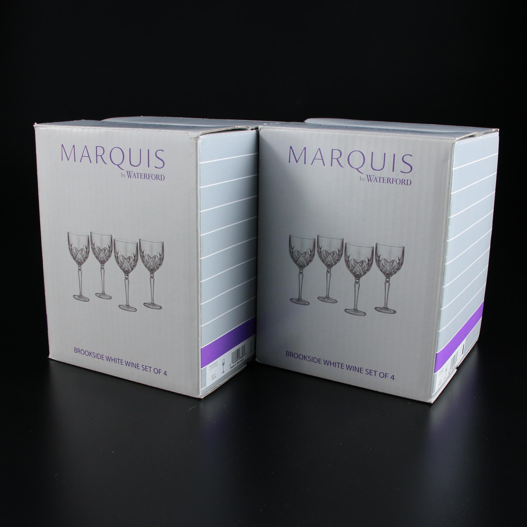 Marquis by Waterford "Brookside" Crystal White Wine Glasses and More