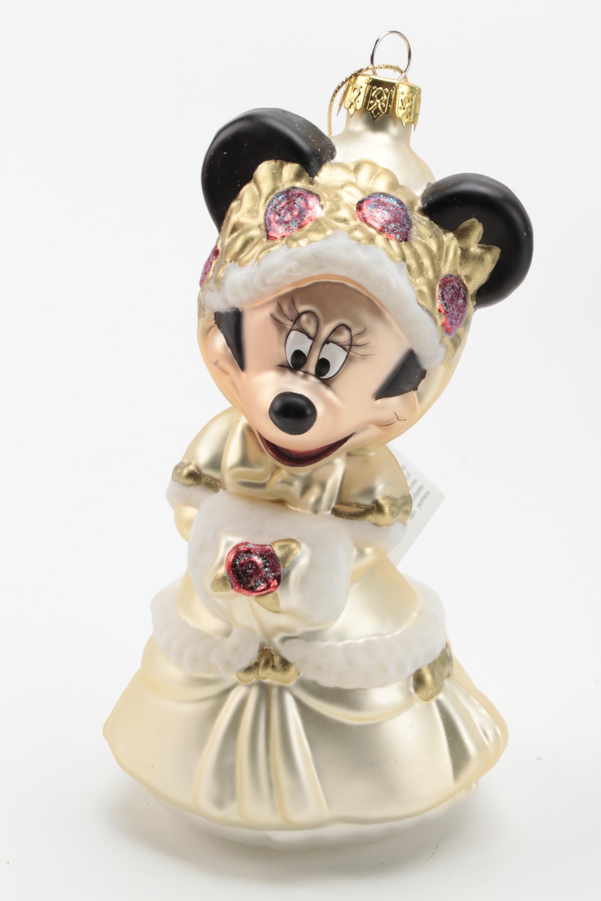 Minnie Mouse, Saks, and Other Christmas Ornaments with Santa Night Light Cover