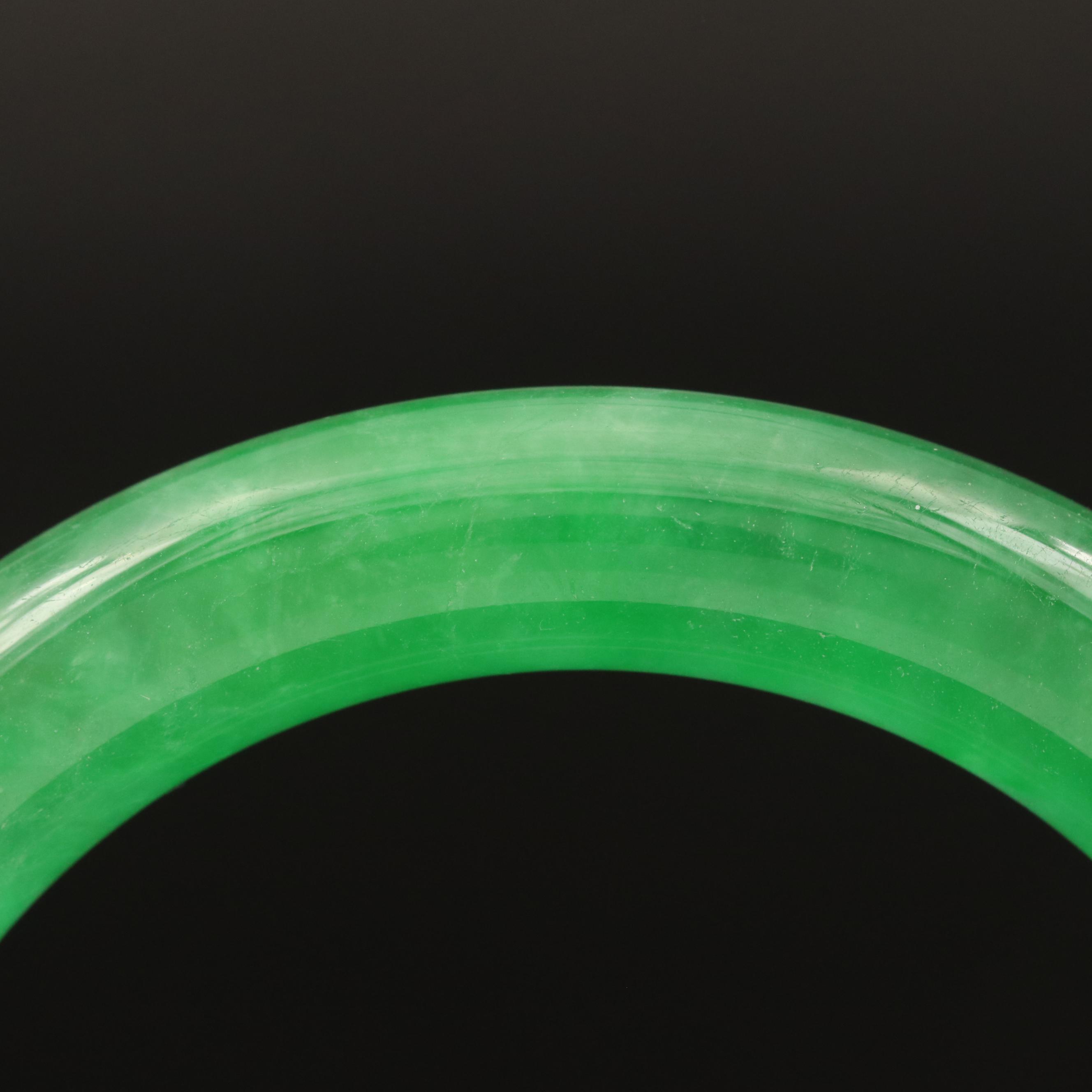 Jadeite Hololith Bangle