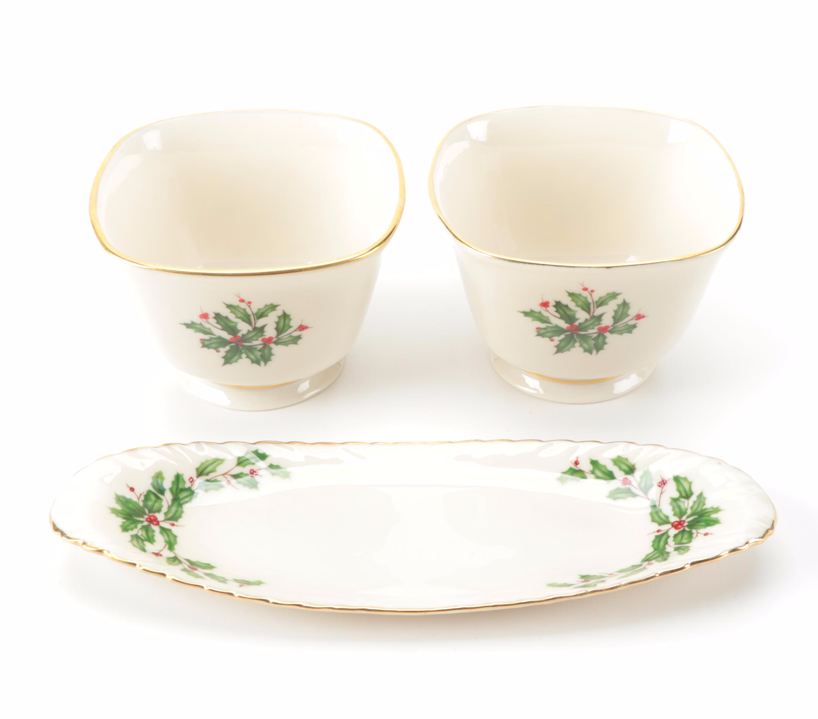 Lenox "Holiday" Porcelain Dinnerware and Table Accessories