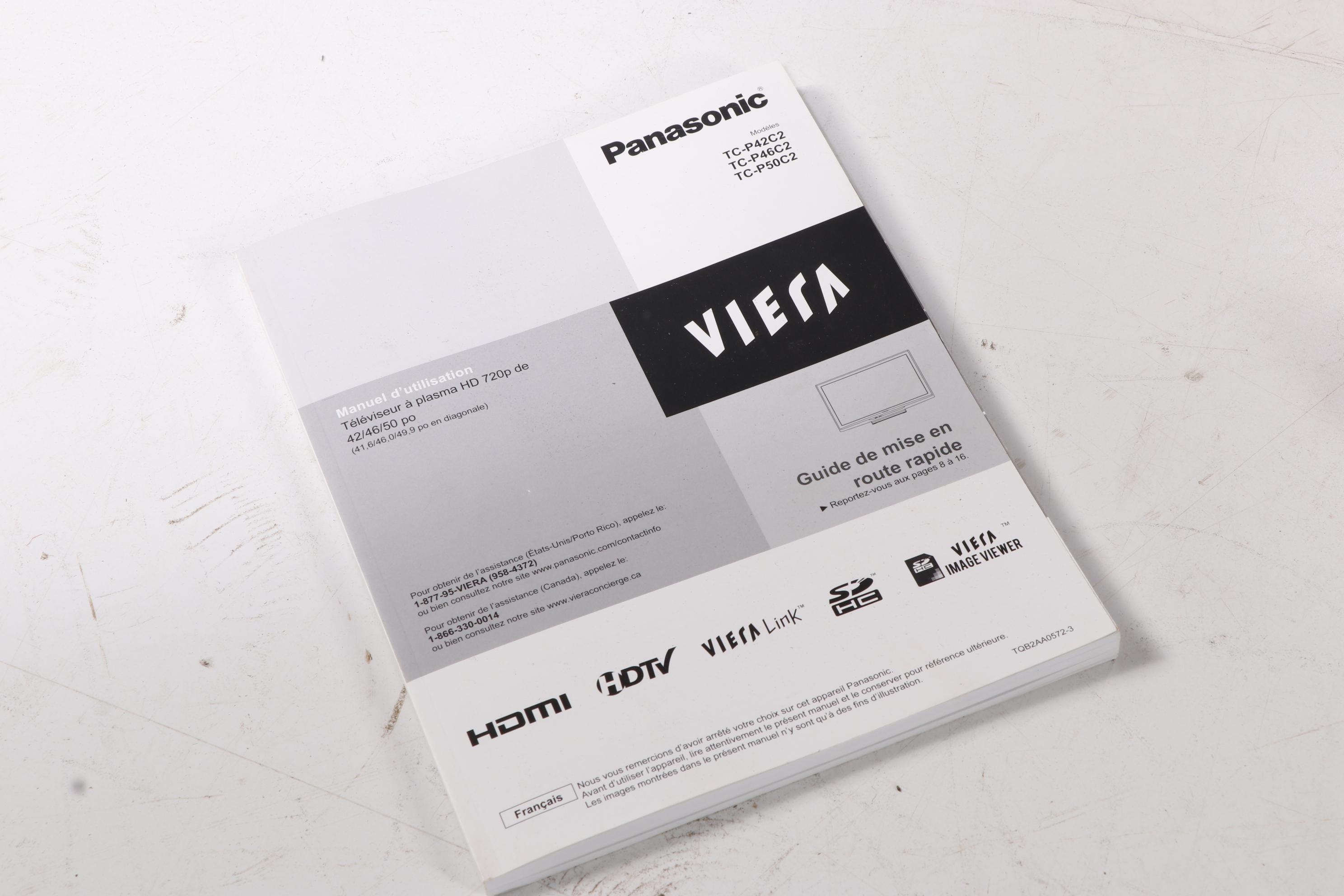 Panasonic Viera TC-P42C2 42" 720p Plasma Television, 2010