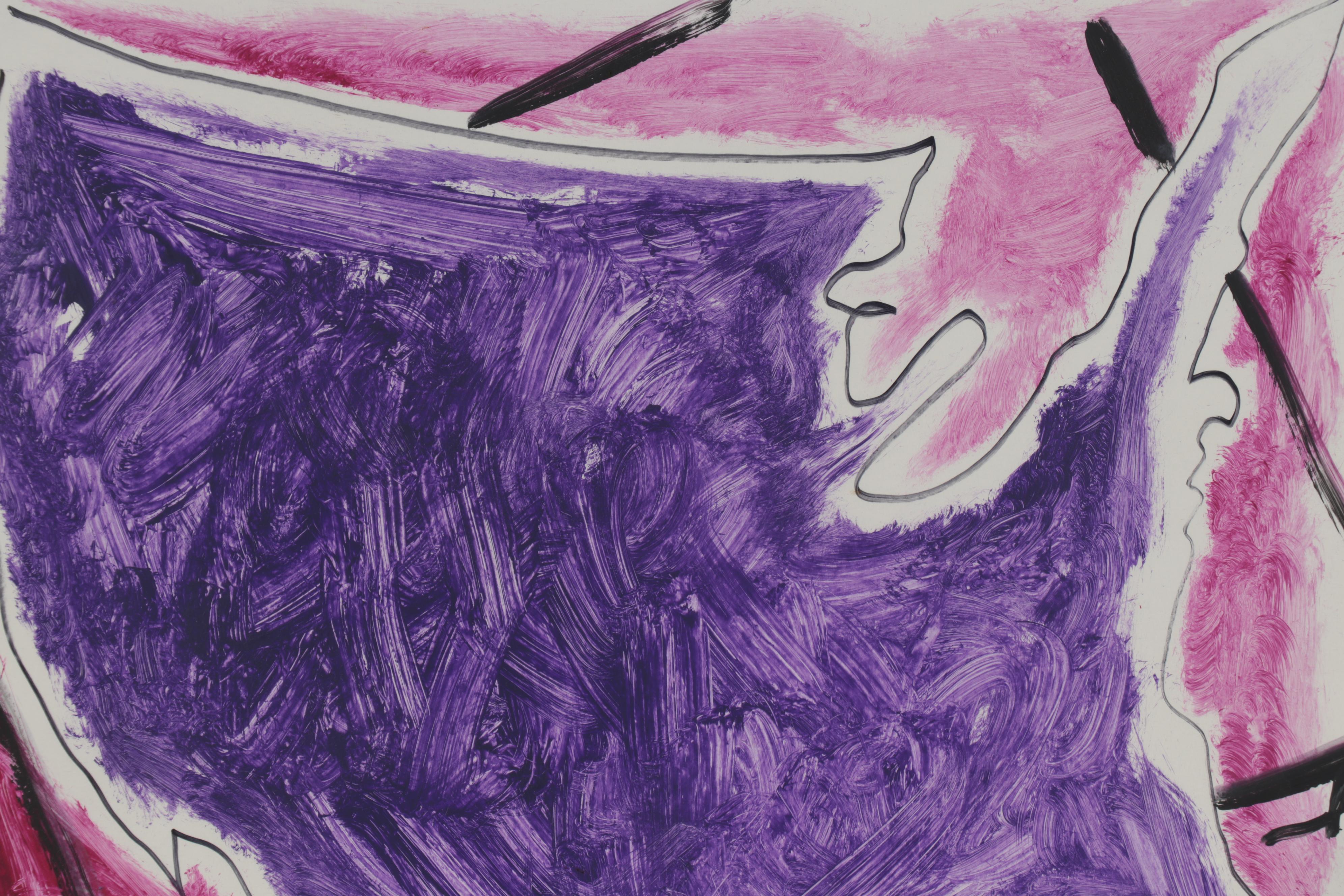 Philip the Transplant Abstract Mixed Media Painting of United States of America