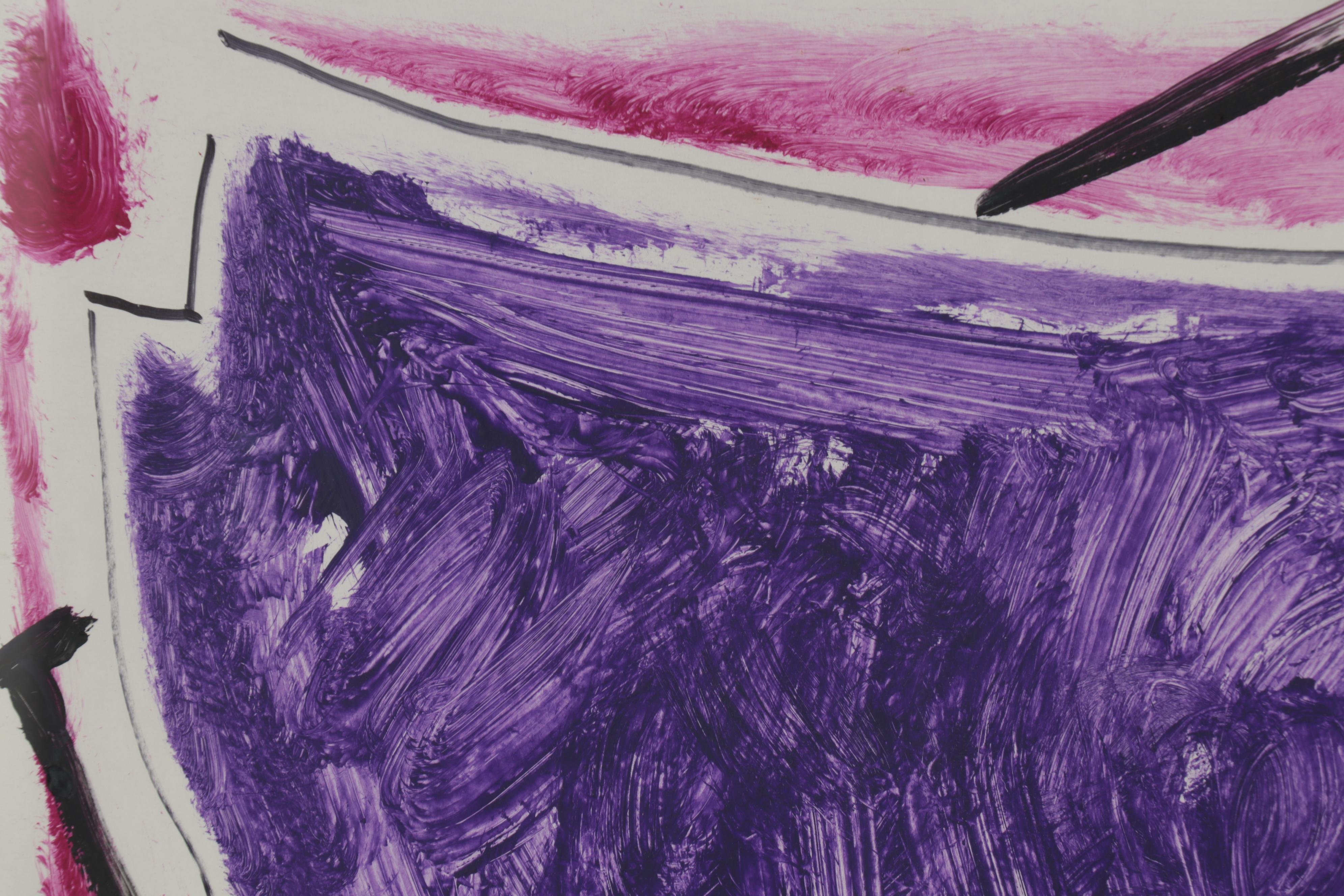 Philip the Transplant Abstract Mixed Media Painting of United States of America