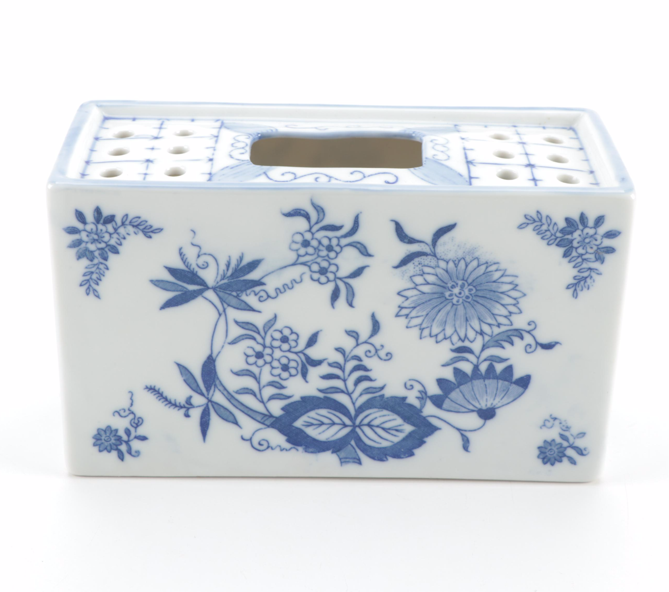 Blue Onion Style and Other Blue and White Porcelain Tableware, 20th Century