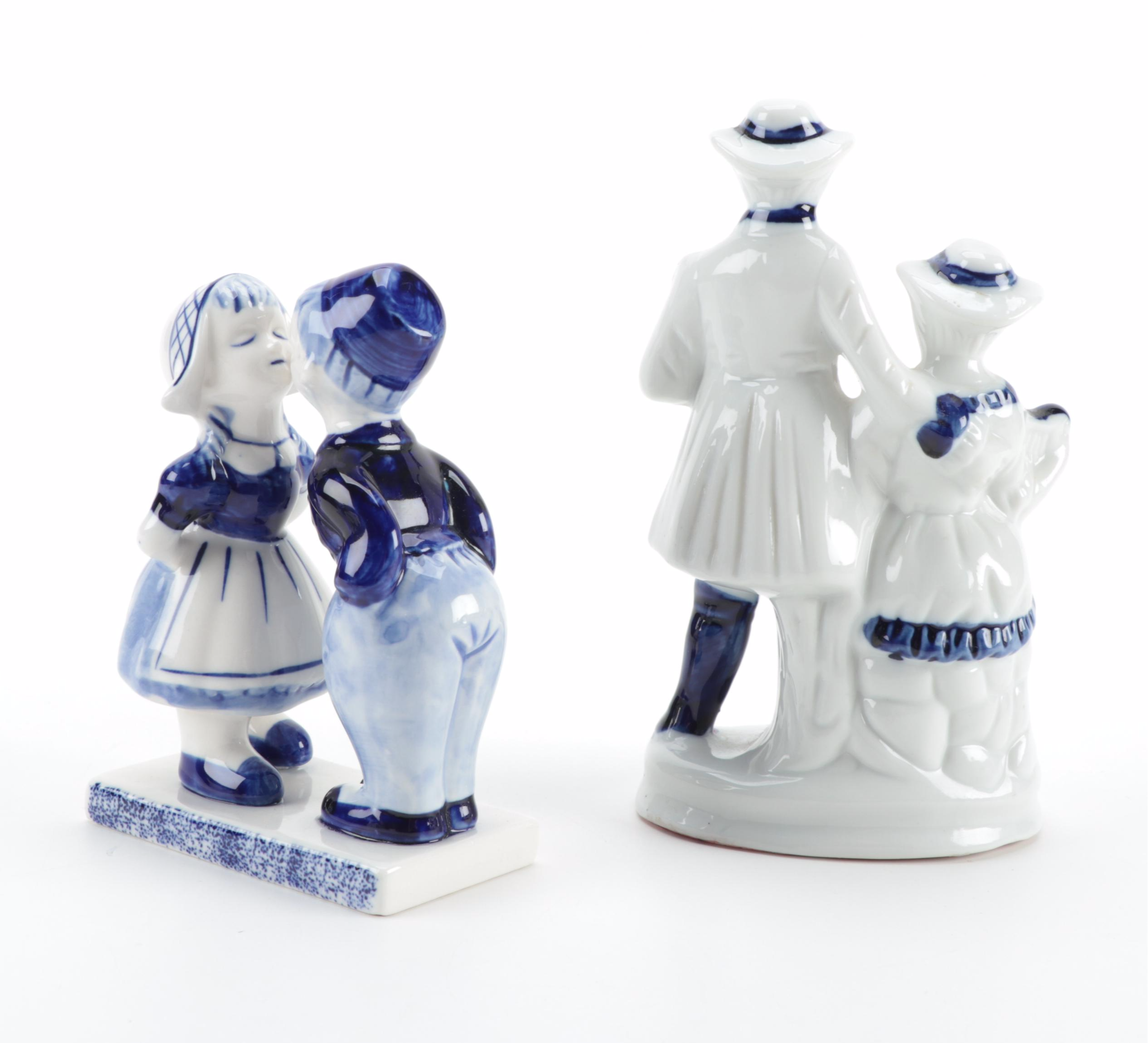 Blue Onion Style and Other Blue and White Porcelain Tableware, 20th Century