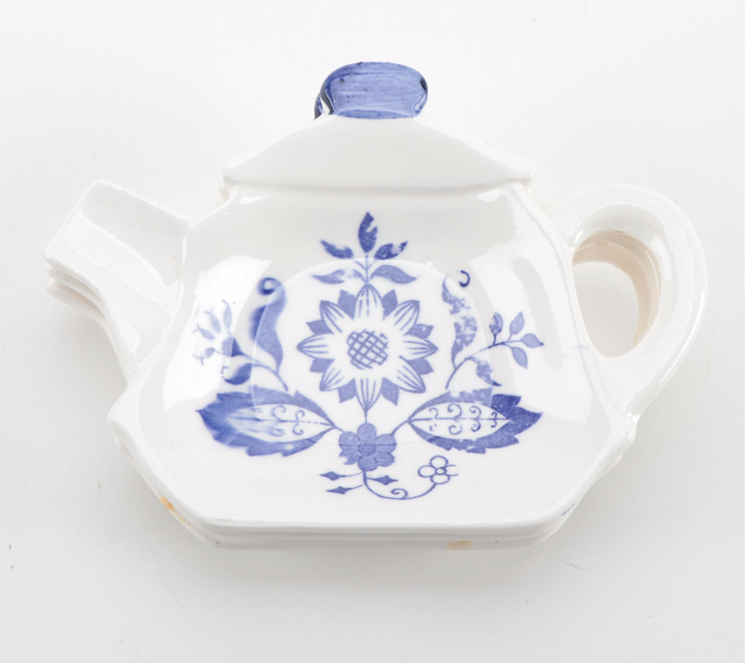 Blue Onion Style and Other Blue and White Porcelain Tableware, 20th Century