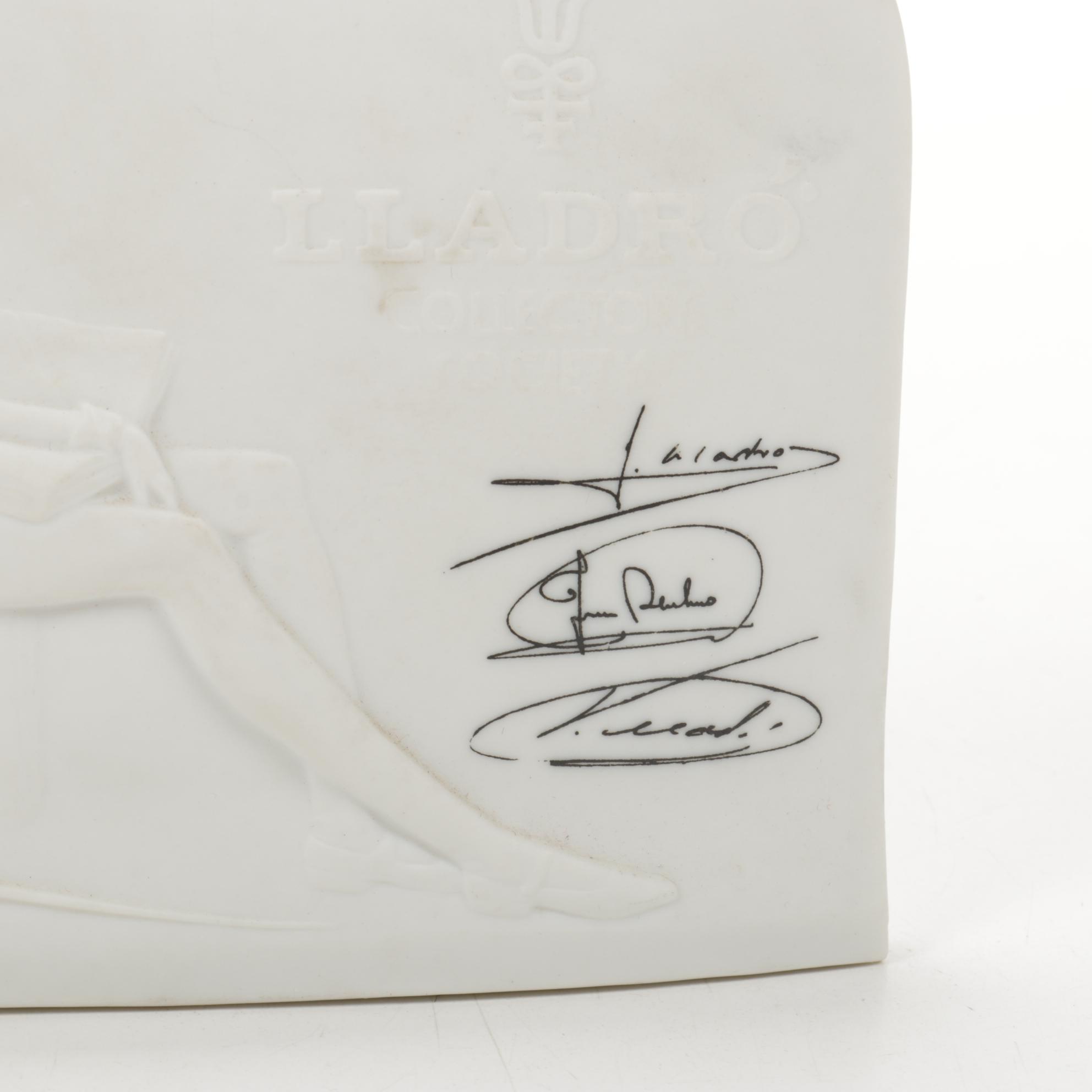 Lladró Collection Society Plaques and Bell with Goebel "Barnyard Hero" Figurine