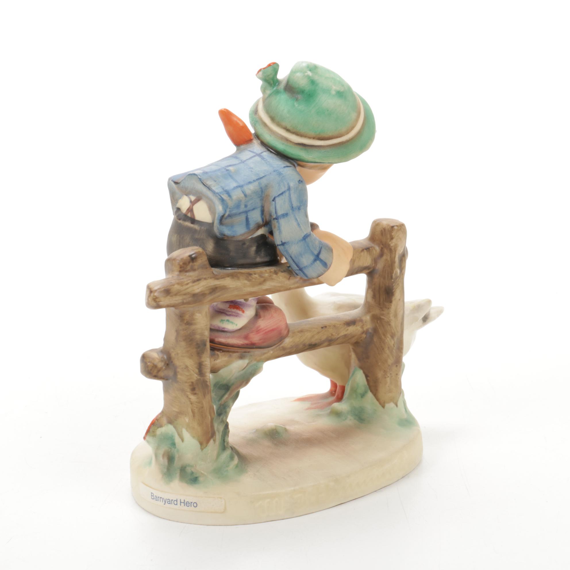 Lladró Collection Society Plaques and Bell with Goebel "Barnyard Hero" Figurine