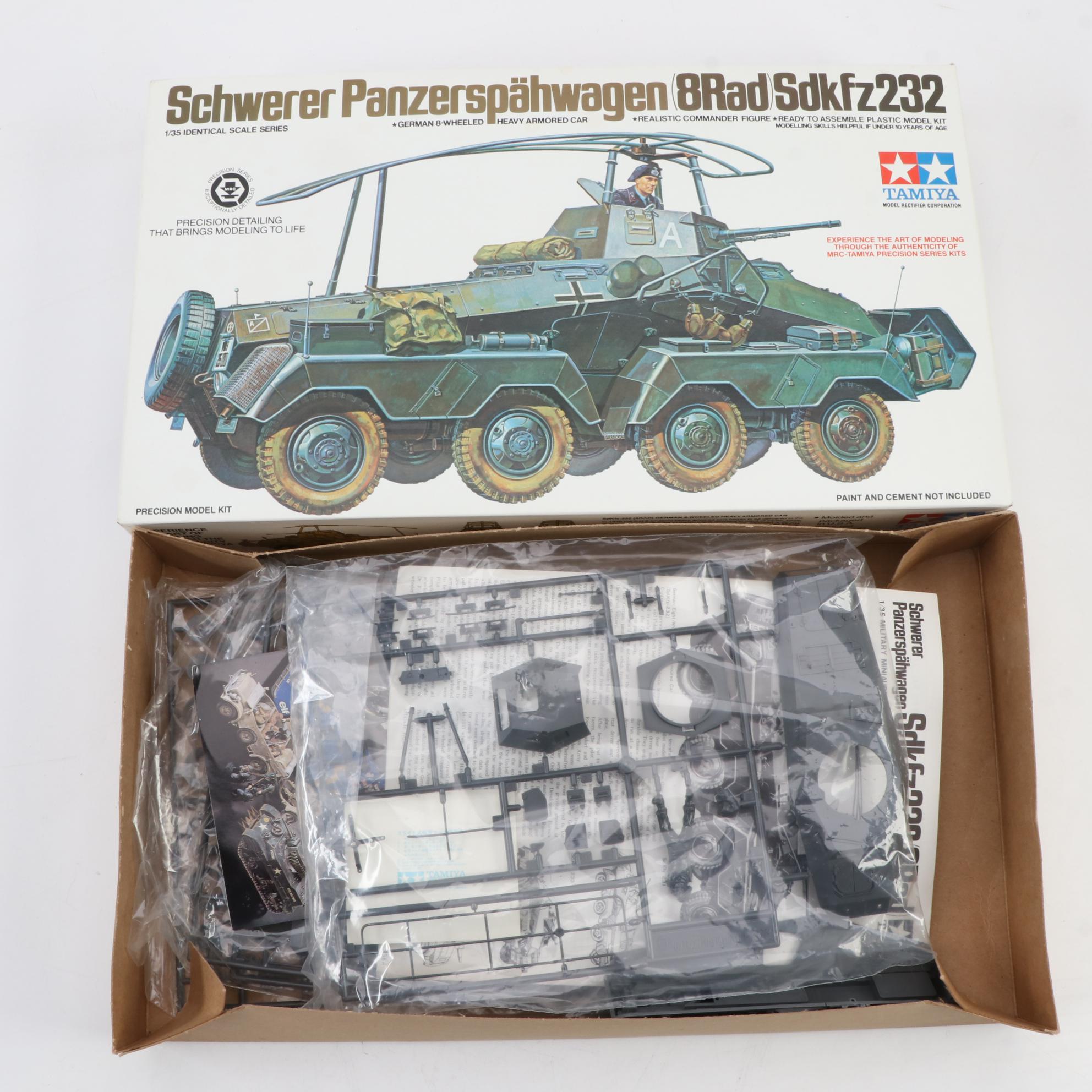 Tamiya Unassembled WWII German Military Vehicle Model Kits