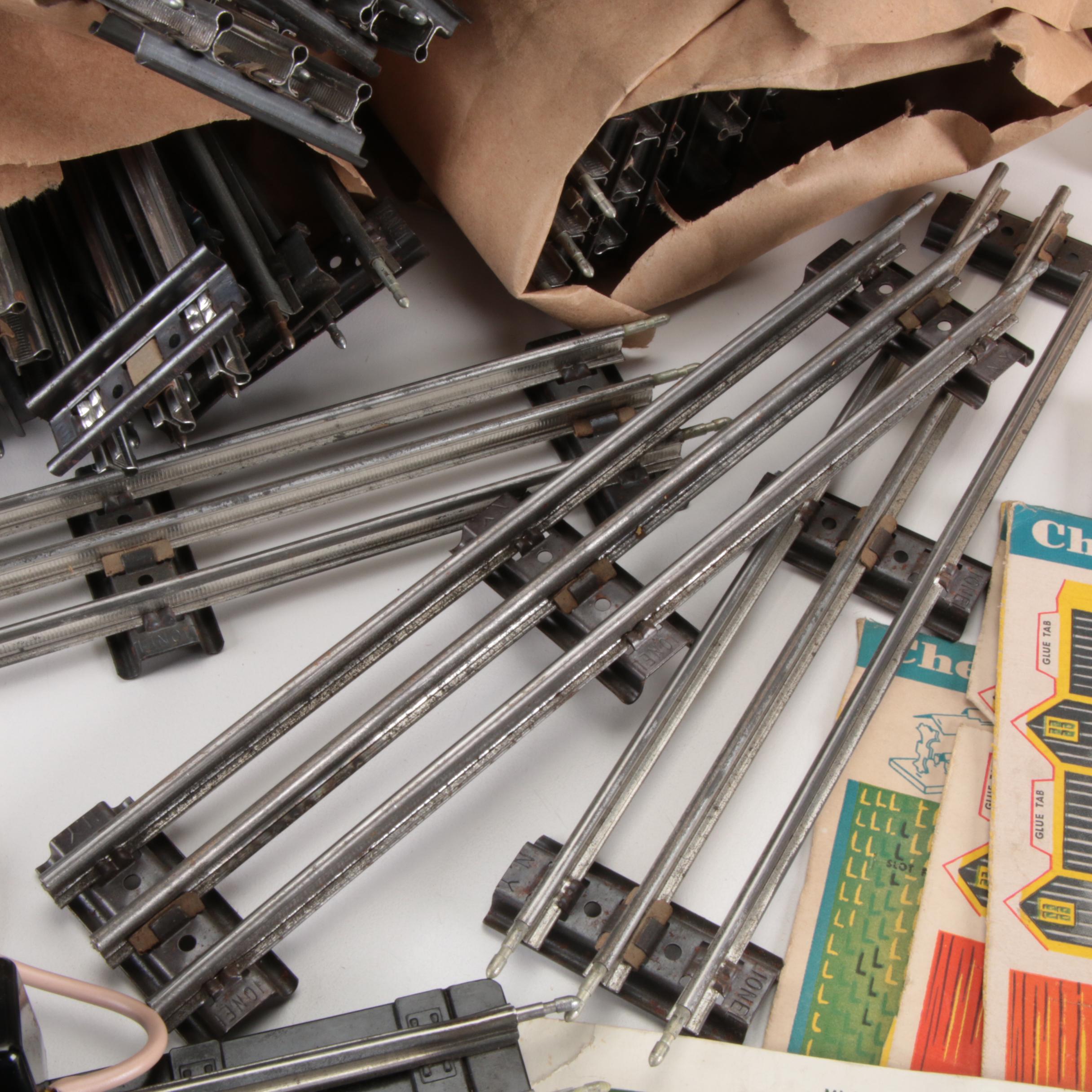 Lionel O Gauge Track and Power Track Switch, Mid-20th Century