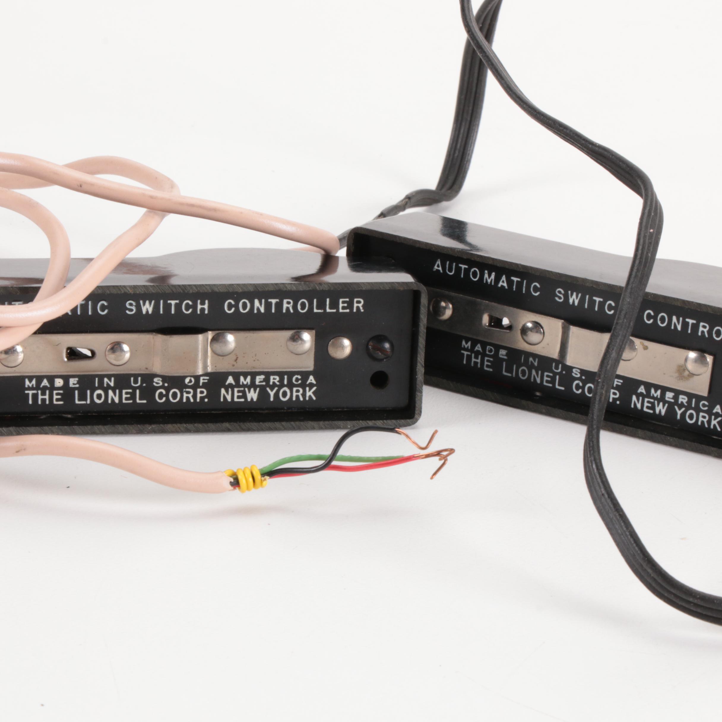 Lionel O Gauge Track and Power Track Switch, Mid-20th Century