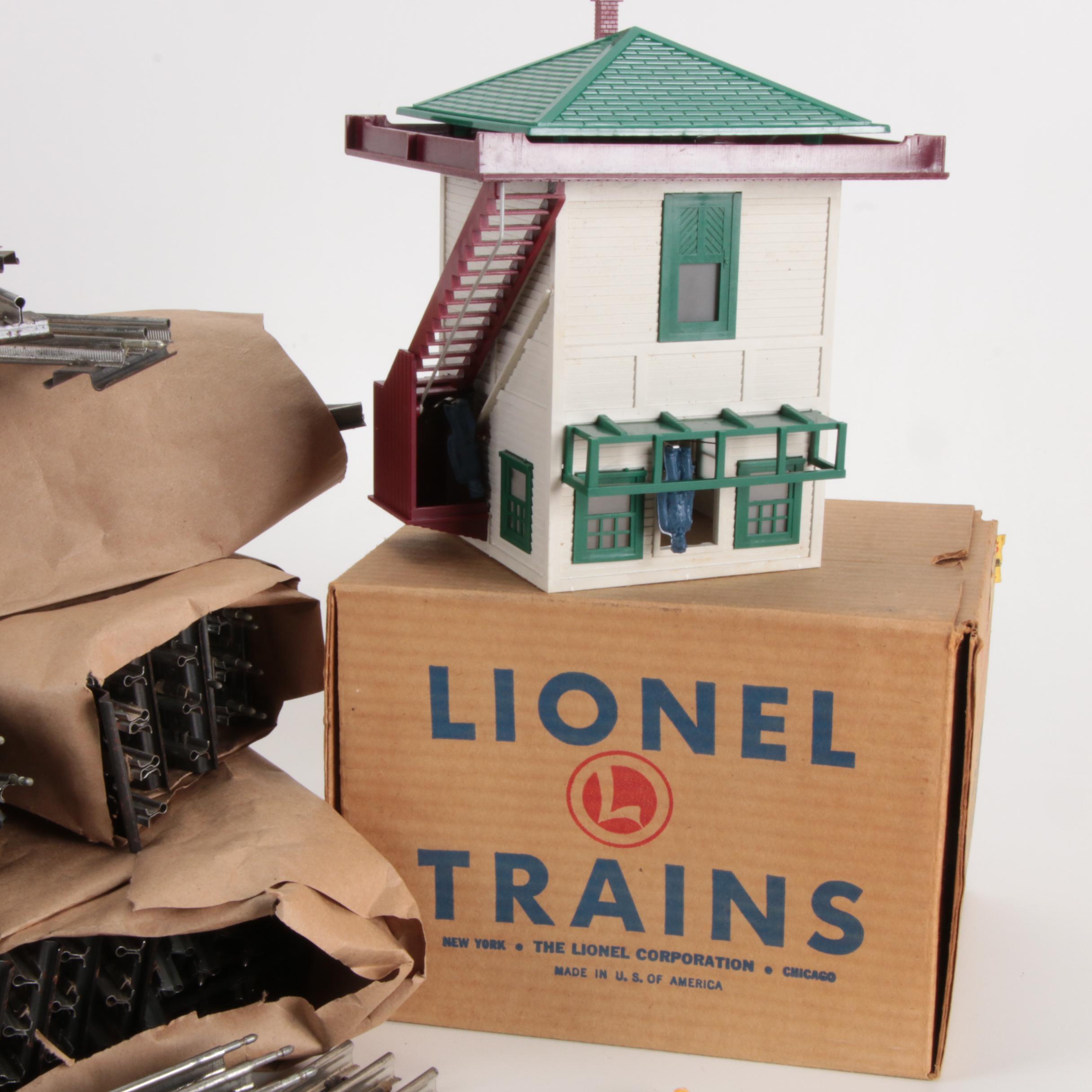 Lionel O Gauge Track and Power Track Switch, Mid-20th Century