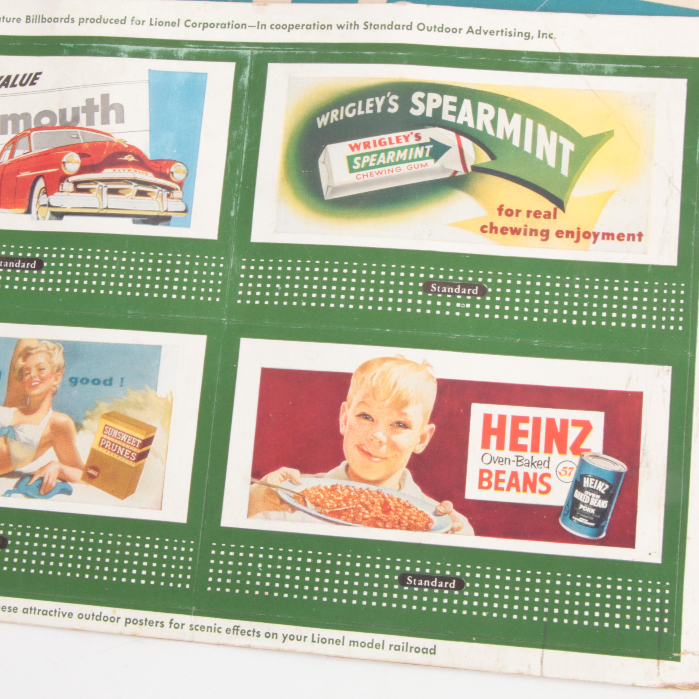 Lionel O Gauge Track and Power Track Switch, Mid-20th Century