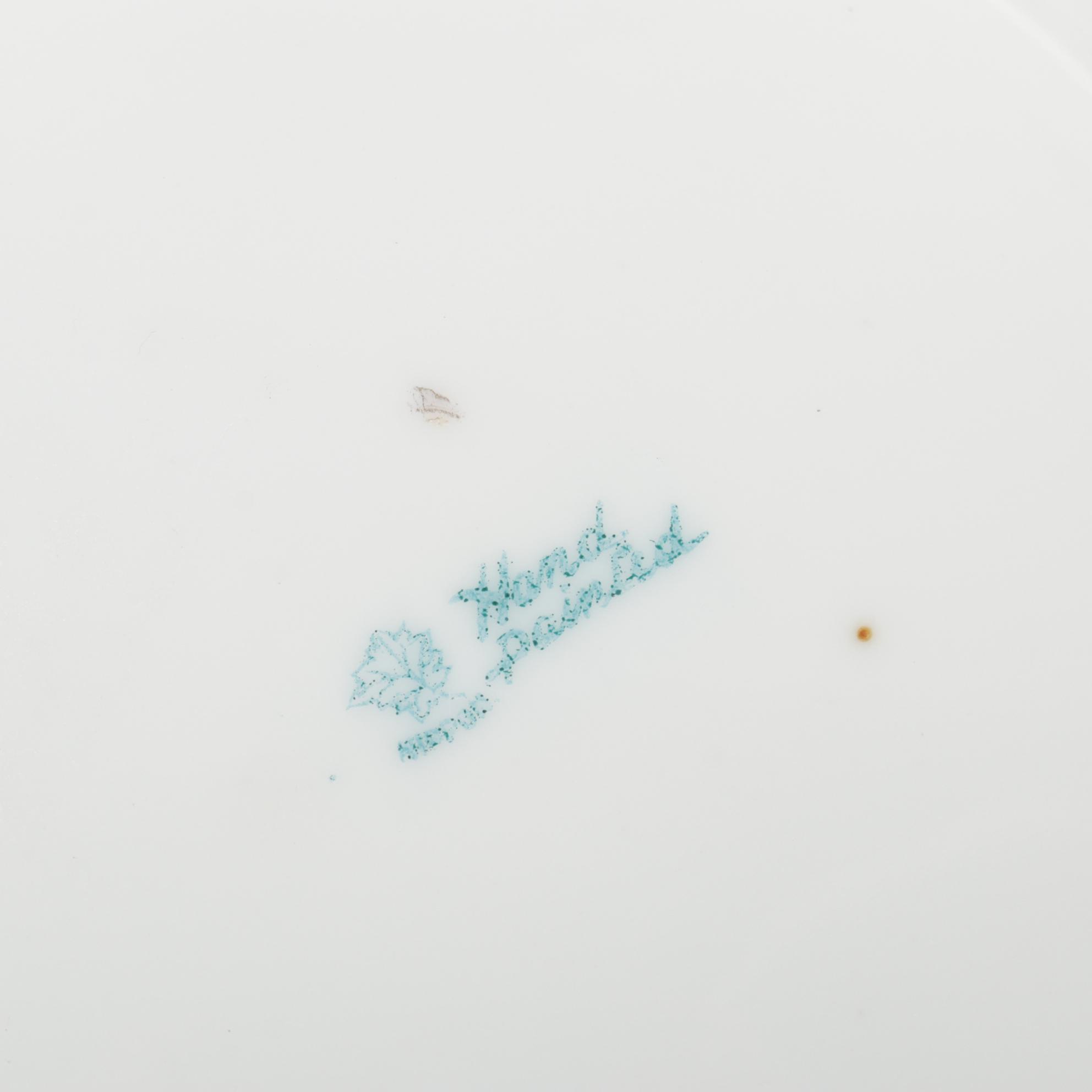 Frank M. Whiting Glass and Sterling Silver Compote with Porcelain Tableware