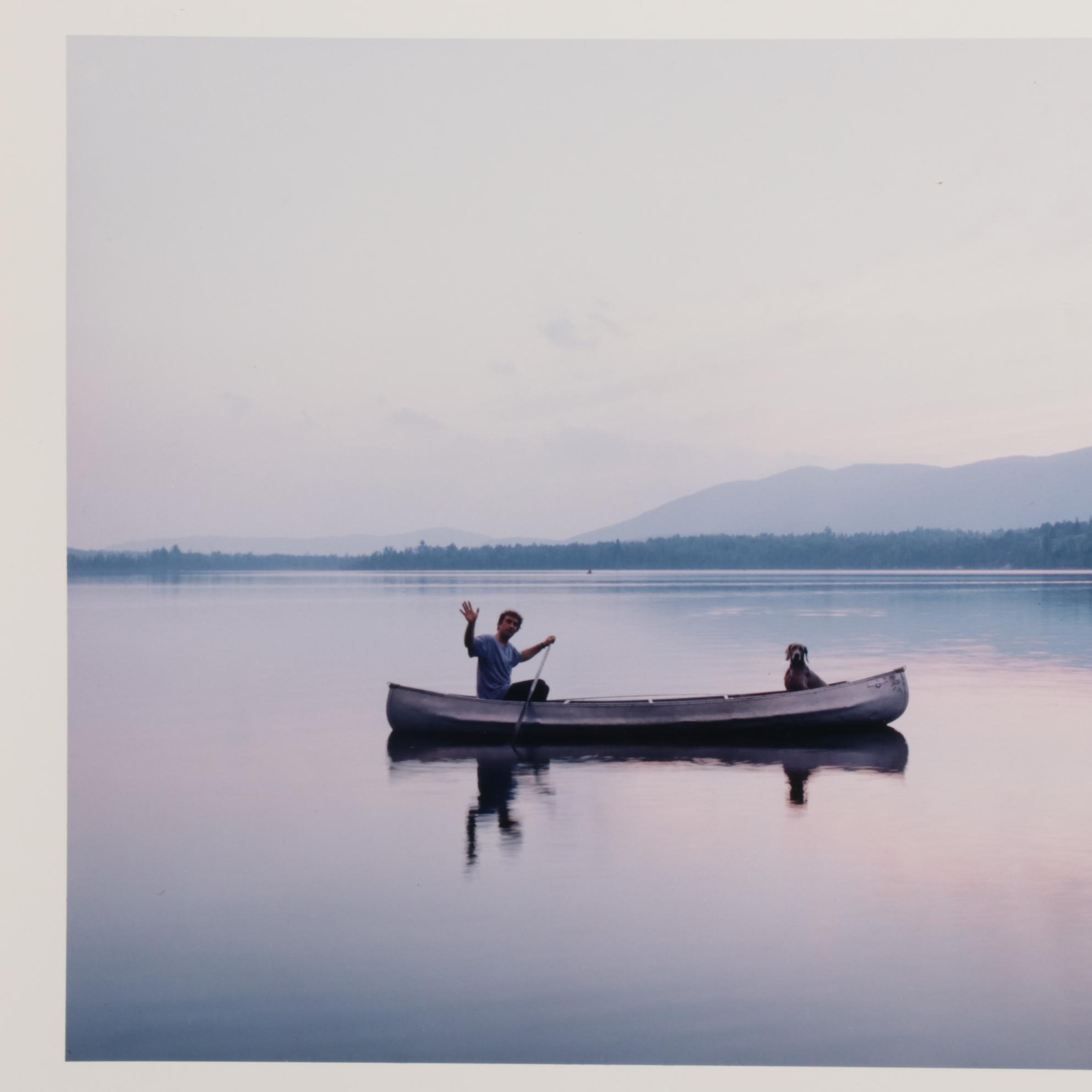 Photographs after George Lange "William Wegman" and "Mark Leyner," circa 1990