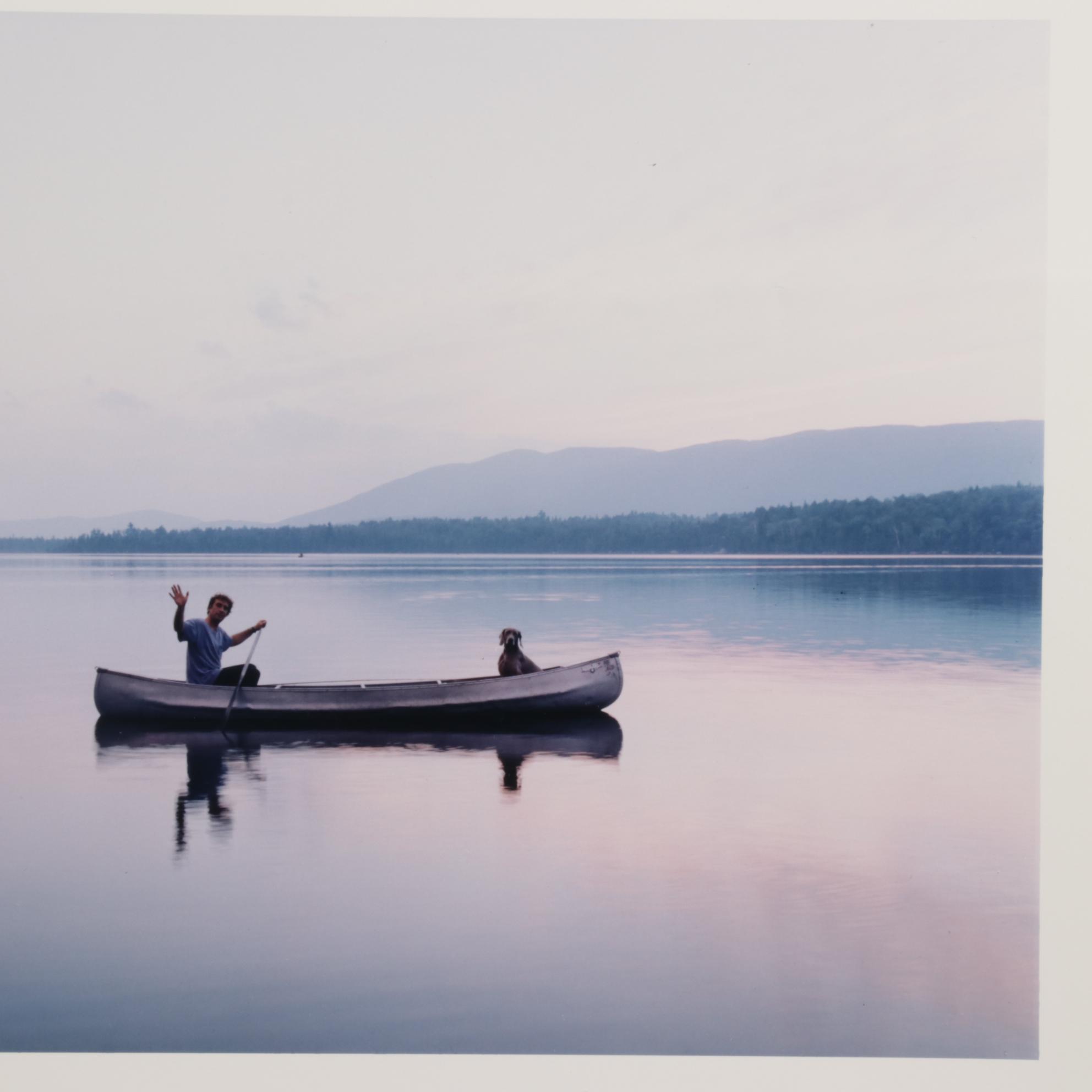 Photographs after George Lange "William Wegman" and "Mark Leyner," circa 1990