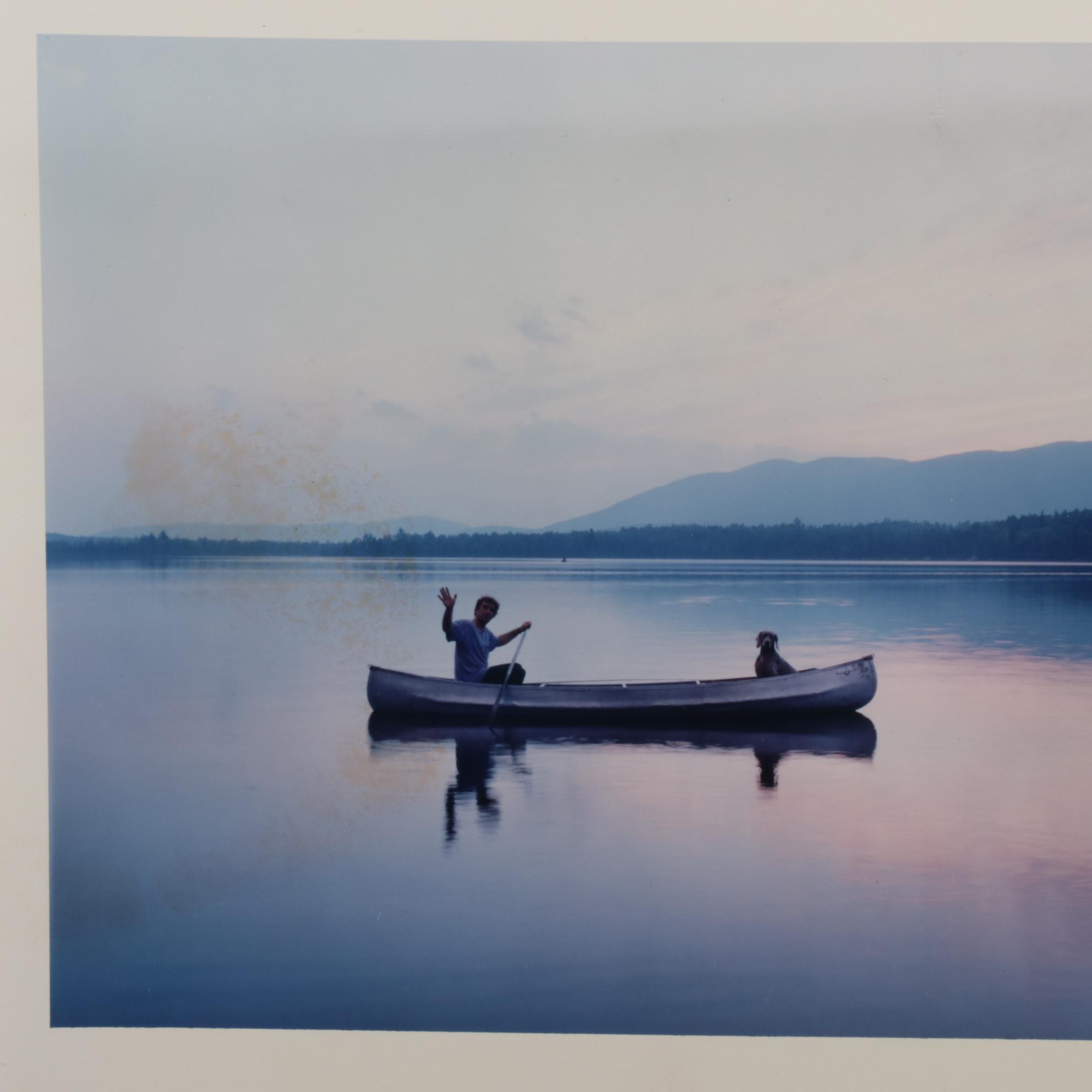 Photographs after George Lange "William Wegman" and "Mark Leyner," circa 1990