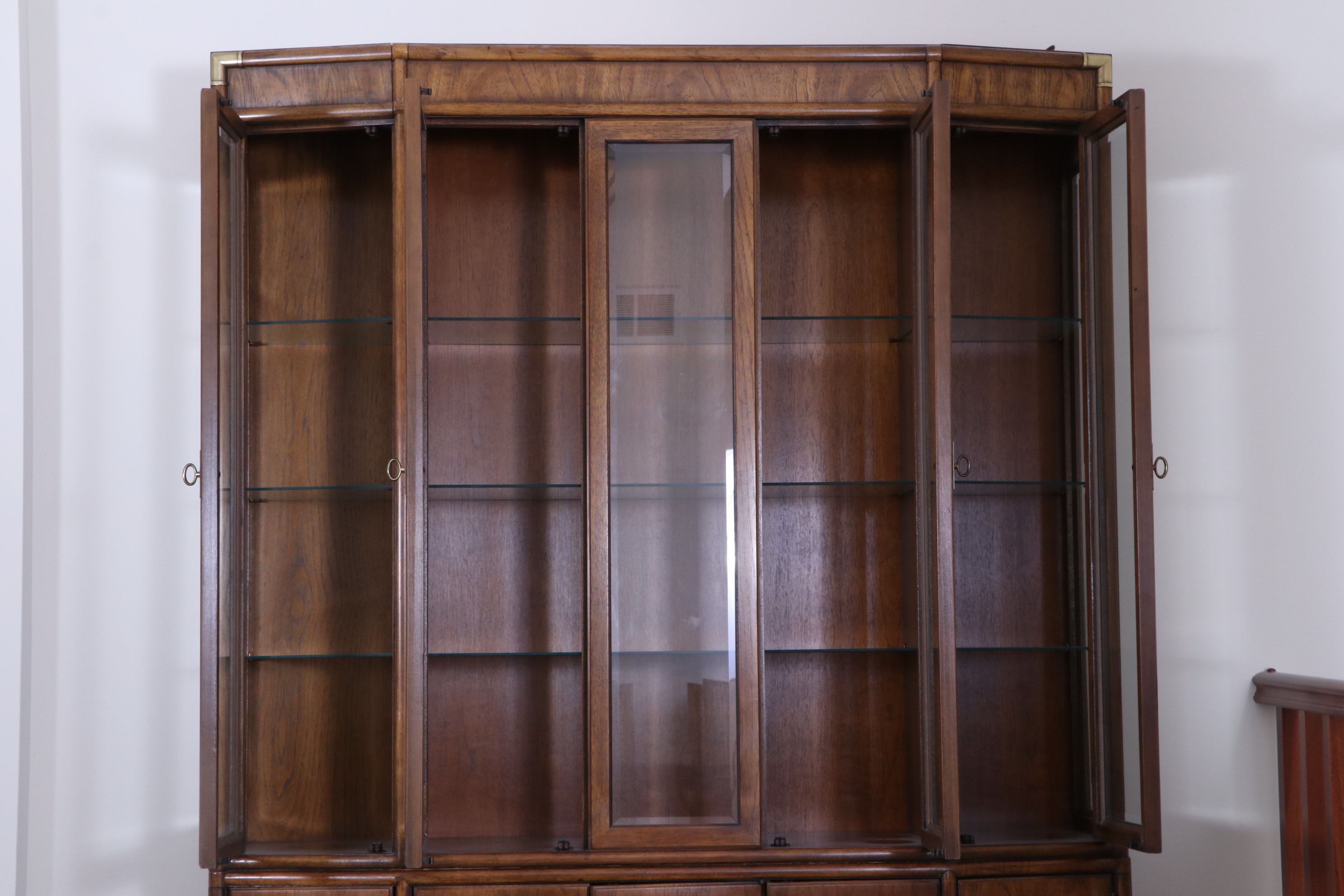 Drexel-Heritage "Accolade" Campaign Style China Cabinet, Late 20th Century