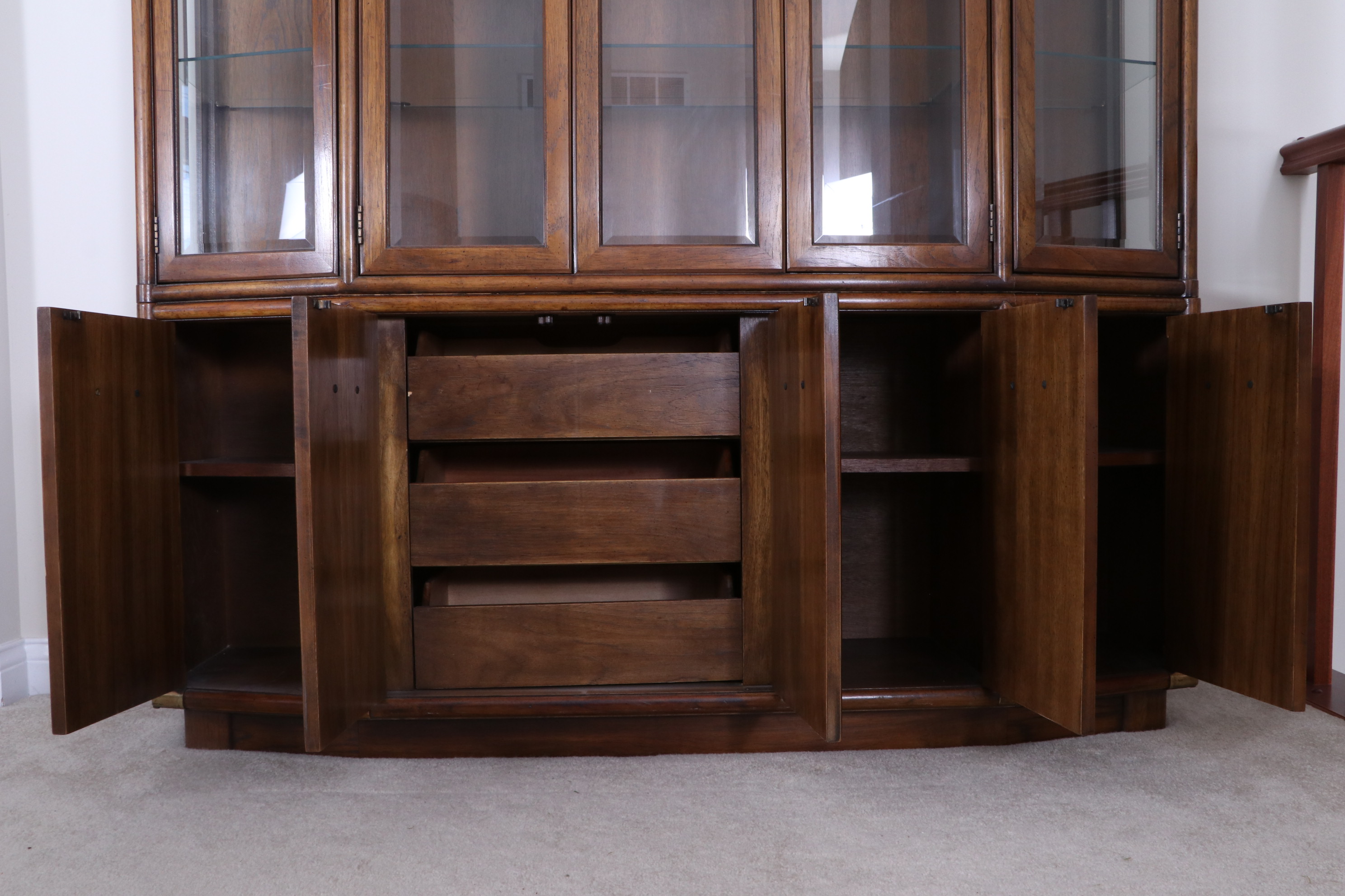 Drexel-Heritage "Accolade" Campaign Style China Cabinet, Late 20th Century