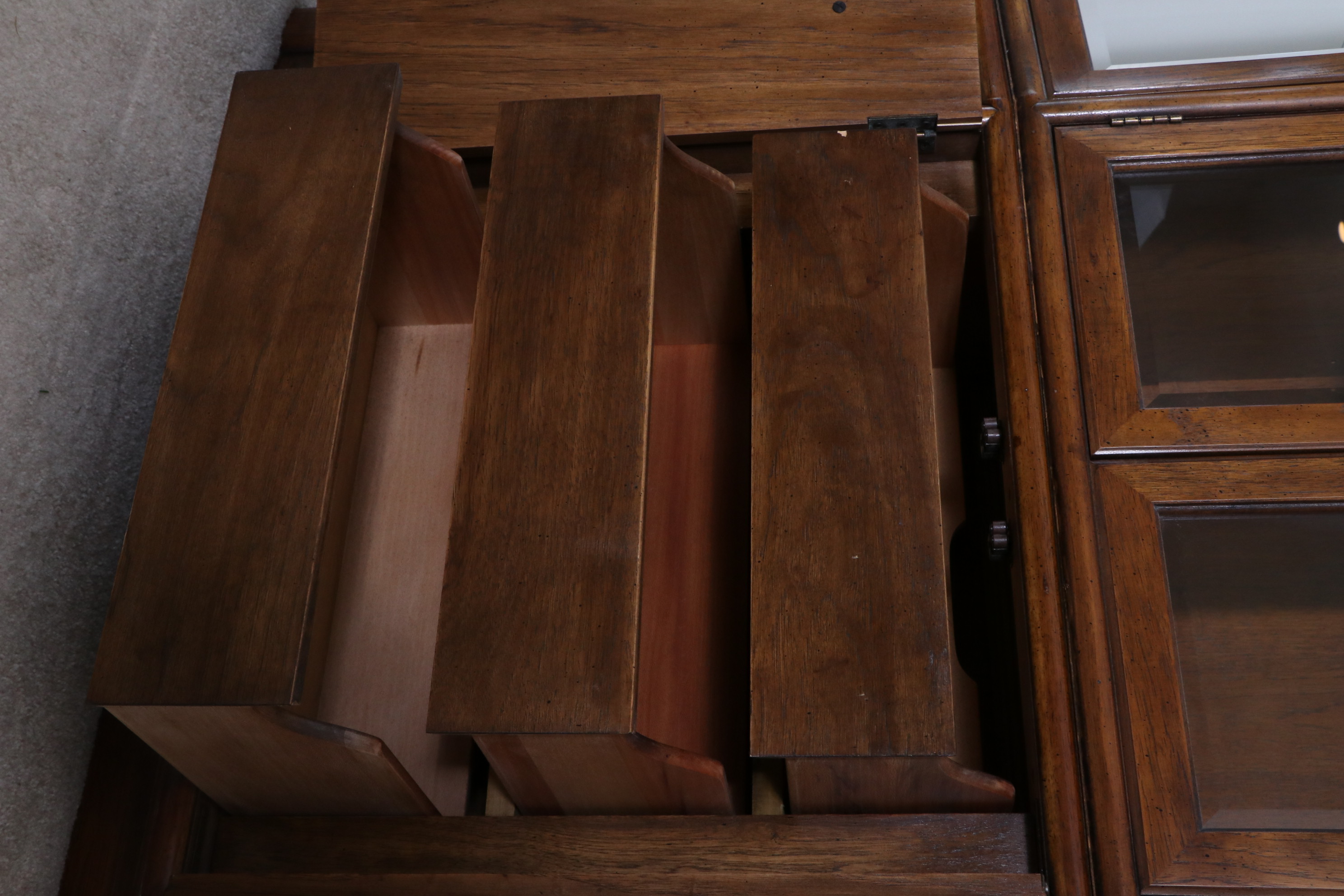 Drexel-Heritage "Accolade" Campaign Style China Cabinet, Late 20th Century