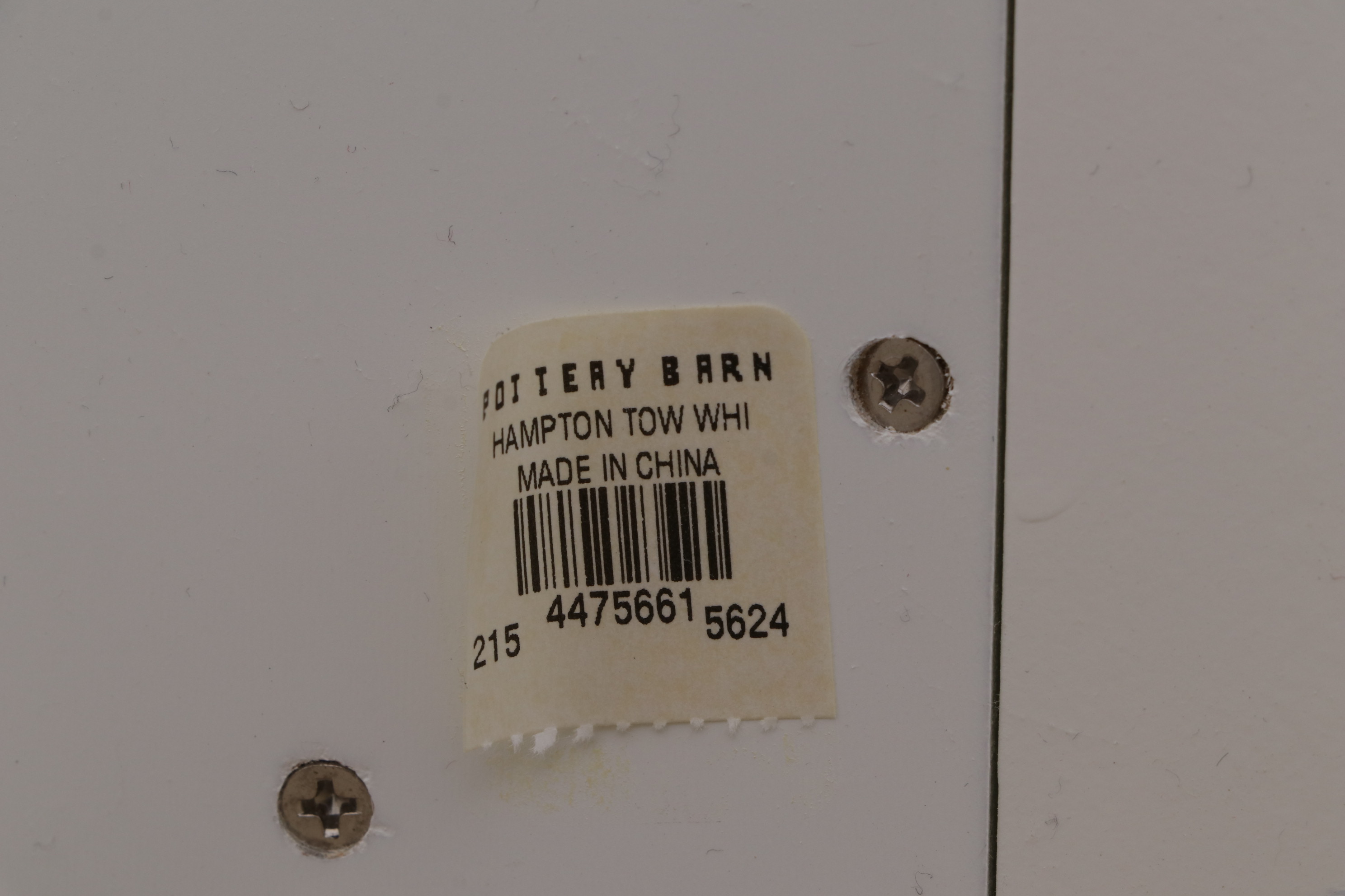 Pottery Barn White Linen Closet