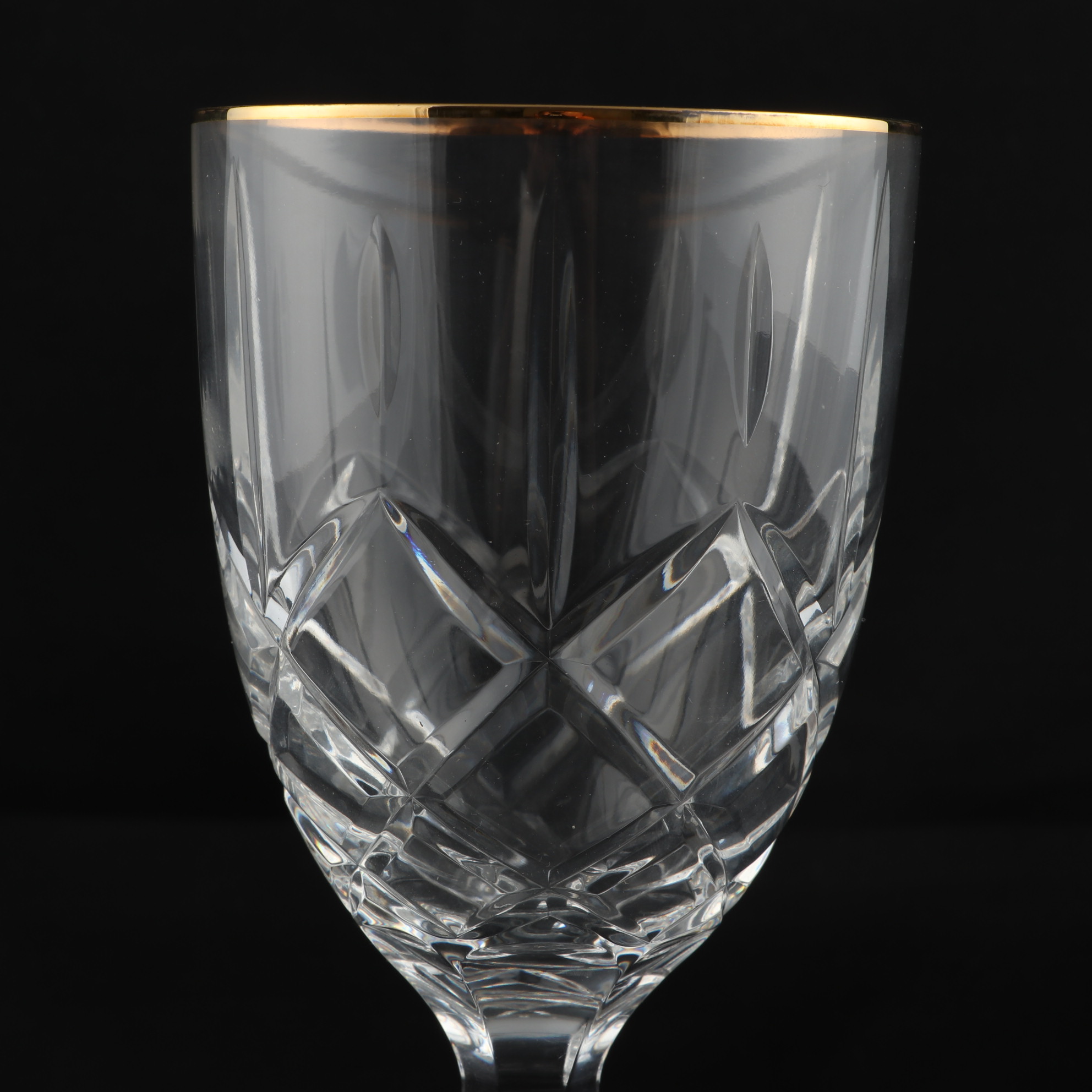 Marquis by Waterford "Chelsea" Gold Trimmed Crystal Stemware, 1991–1997