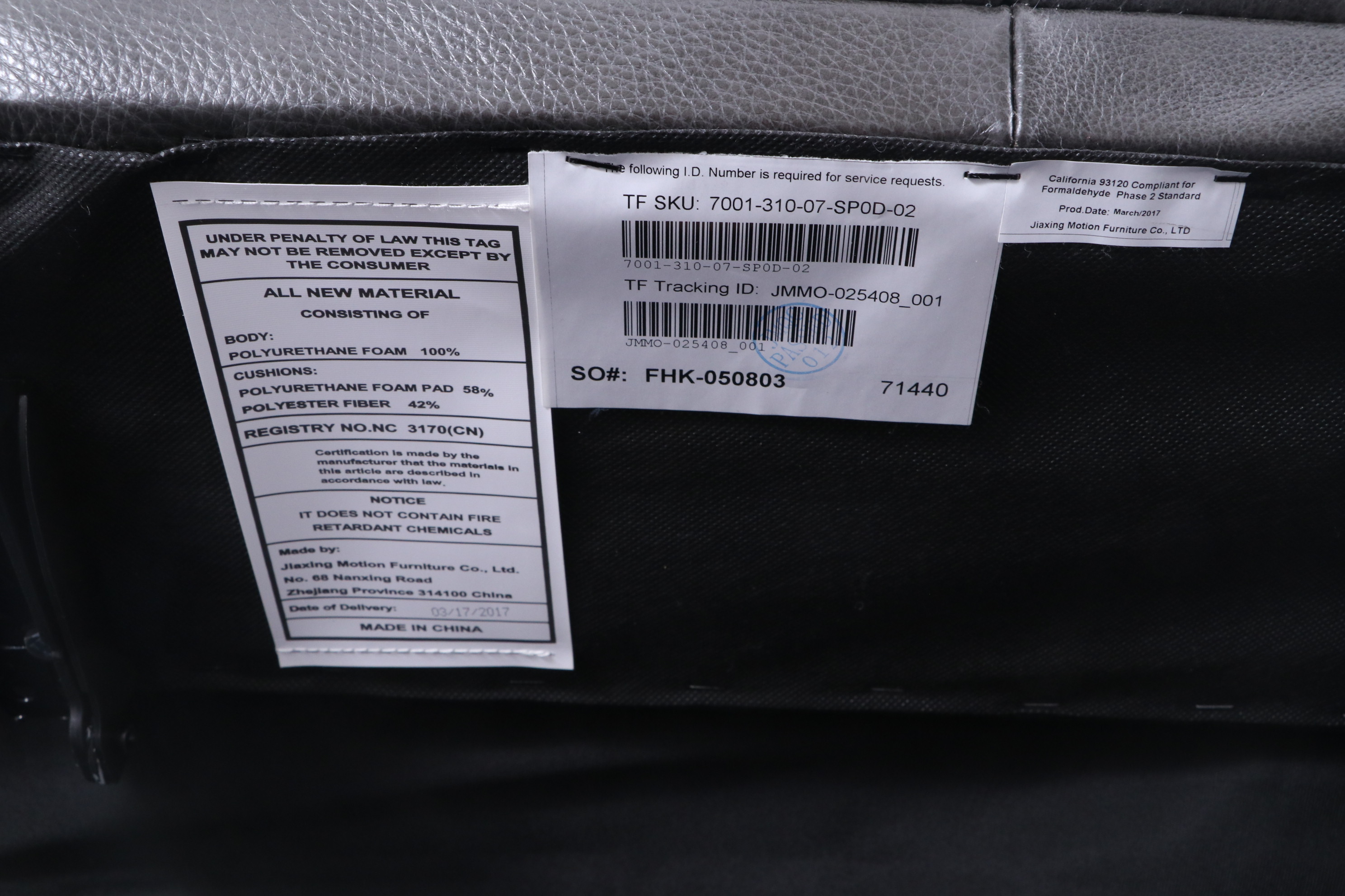 Jiaxing Motion Furniture Charcoal Gray Bonded Leather Reclining Lounge Chair