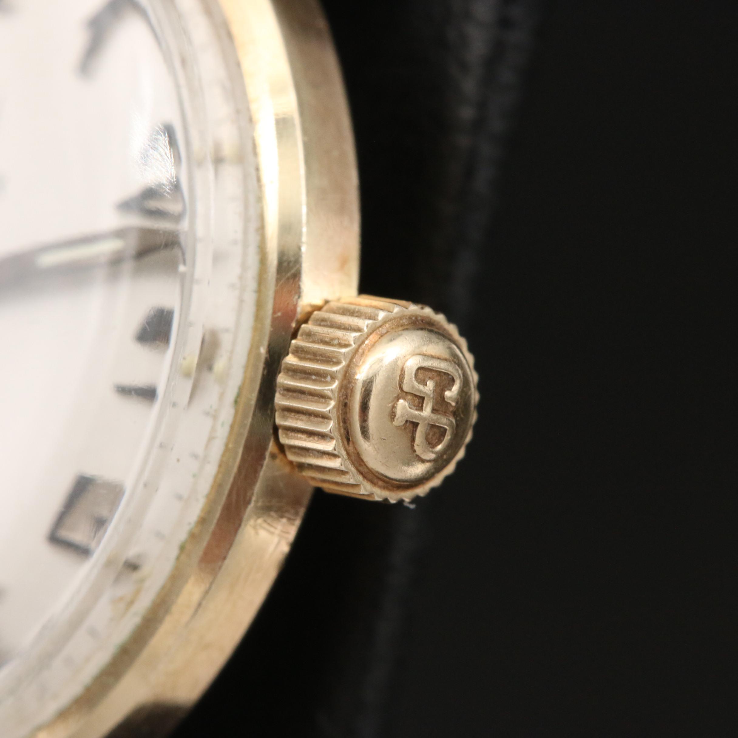 Vintage Girard-Perregaux 10K Gold Filled Stem Wind Watch