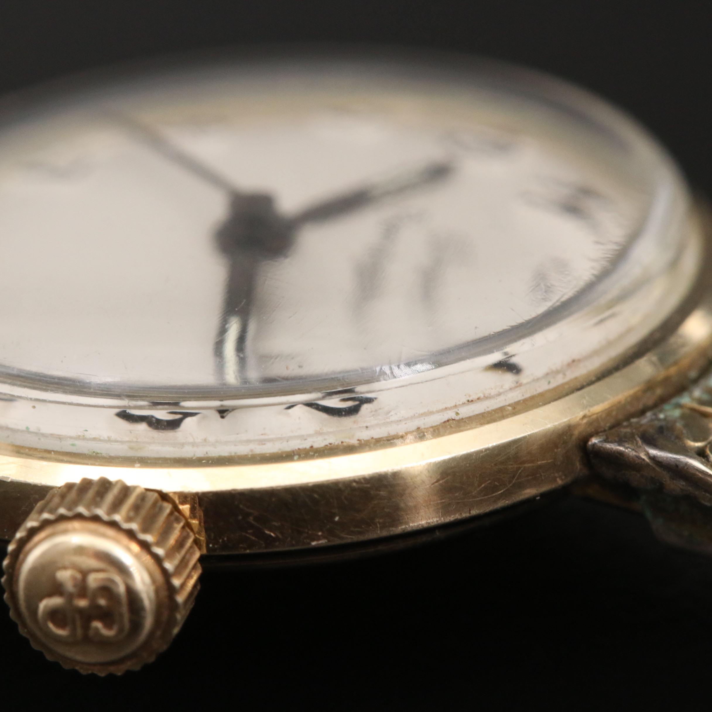 Vintage Girard-Perregaux 10K Gold Filled Stem Wind Watch