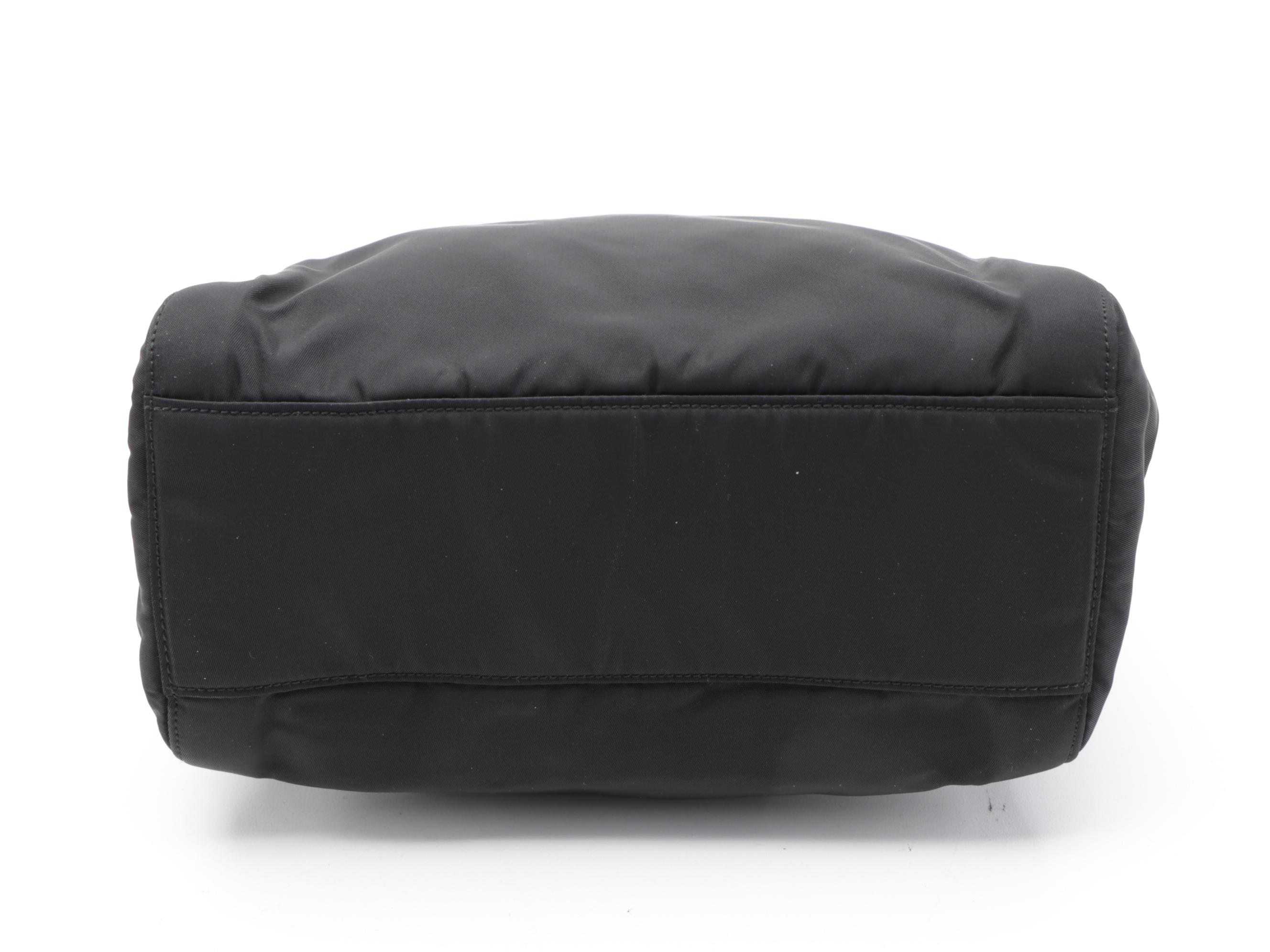 Prada Black Tessuto Chain Strap Shoulder Bag